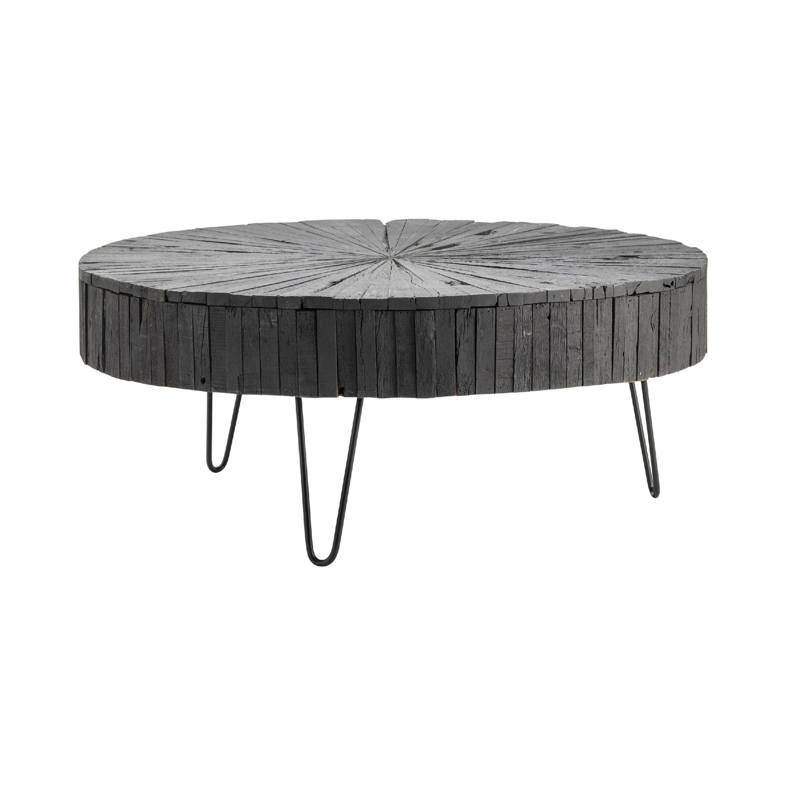 Crestview Collection Dummond Black Round Coffee Table - Image 3
