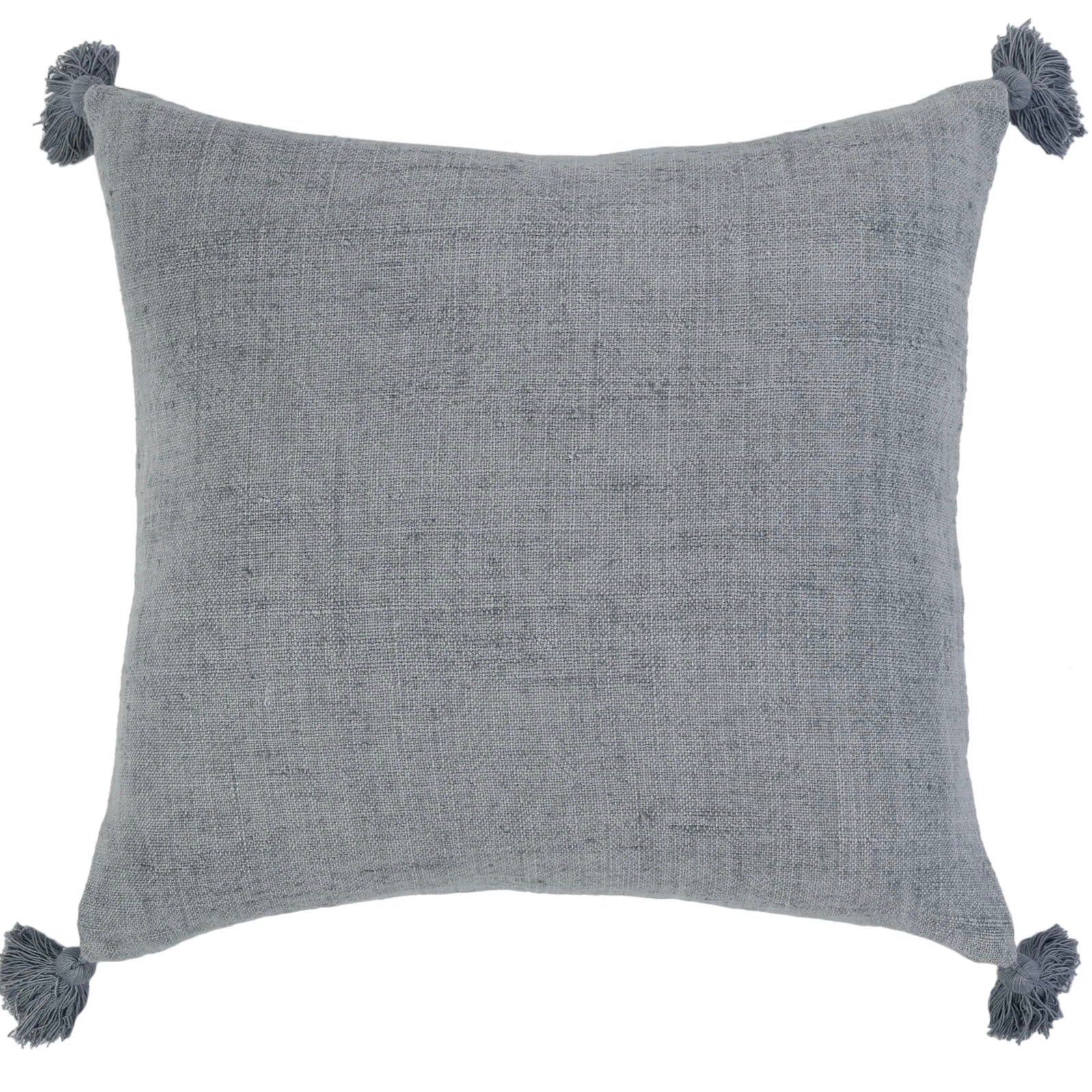 Pom Pom at Home Montauk Ocean Linen Pillow with Tassels ~ 20 x 20 - Image 1