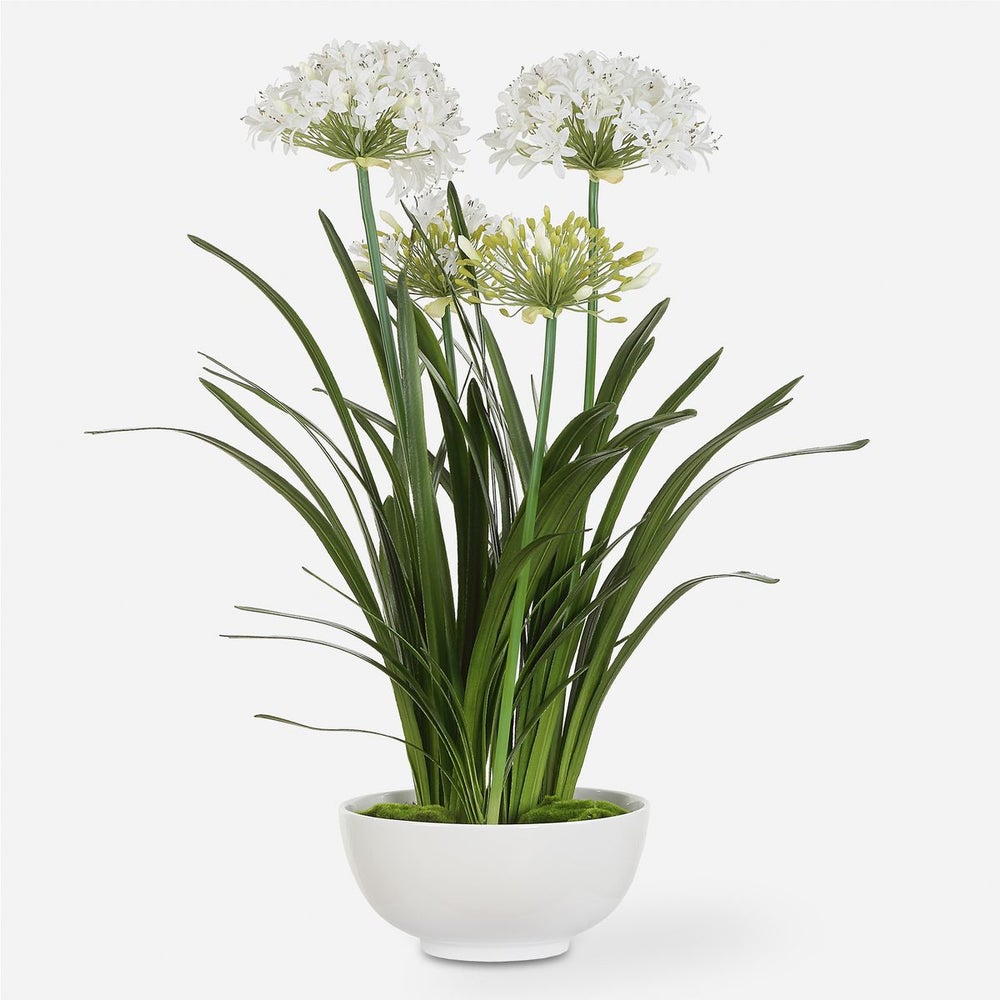 Uttermost Purity Agapanthus Centerpiece Botanicals - Image 2