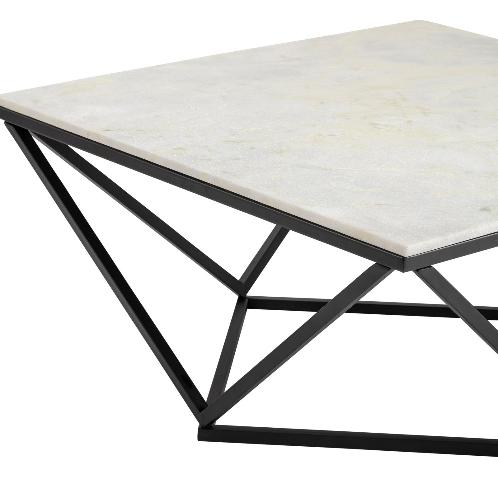 Crestview Collection Baxter White Marble Coffee Table - Image 3