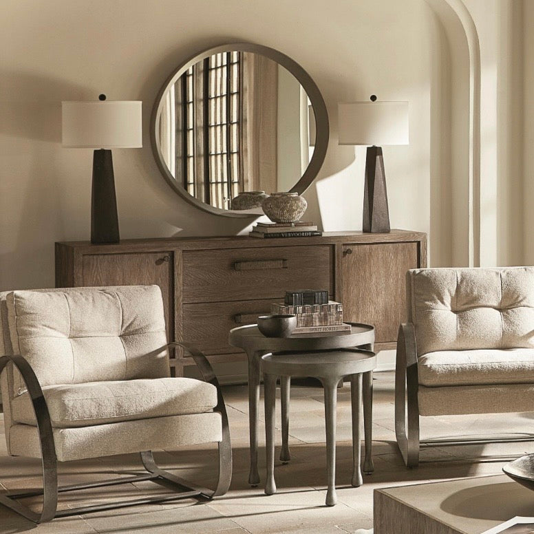 Bernhardt Casa Paros Collection Buffet ~ Playa Finish with Twisted Rope Hardware