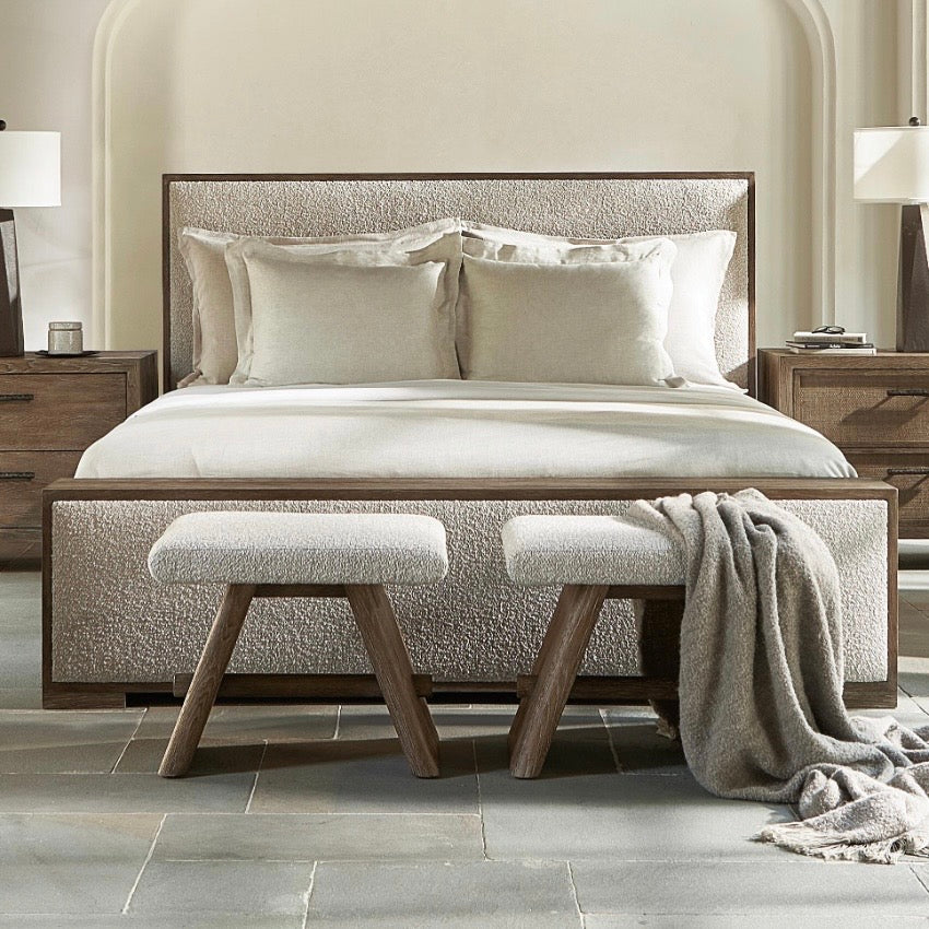 Bernhardt Casa Paros Collection A- Frame Bench with Upholstered Seat - Image 2