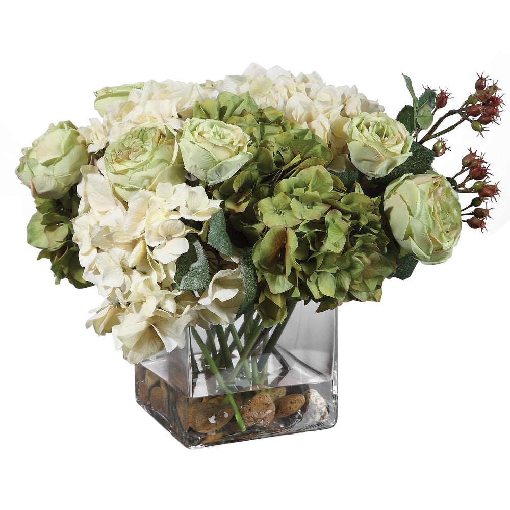 Uttermost Cecily Hydrangea Bouquet Botanicals - Image 1