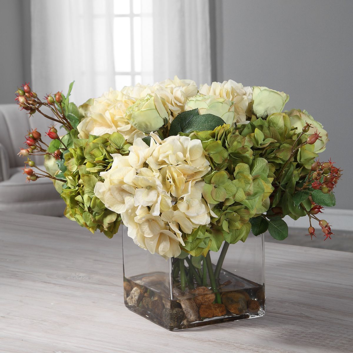 Uttermost Cecily Hydrangea Bouquet Botanicals - Image 3