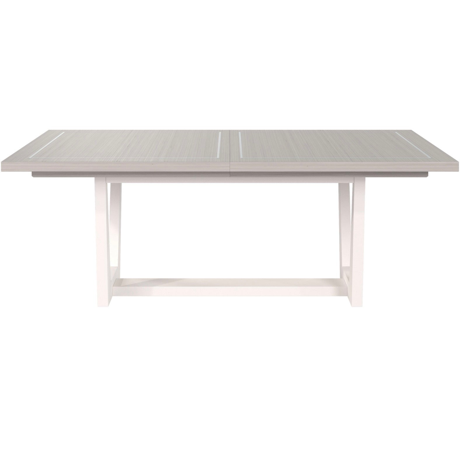 Bernhardt Stratum Collection Dining Table ~ Mist Finish with Faux Stone Base - Image 2