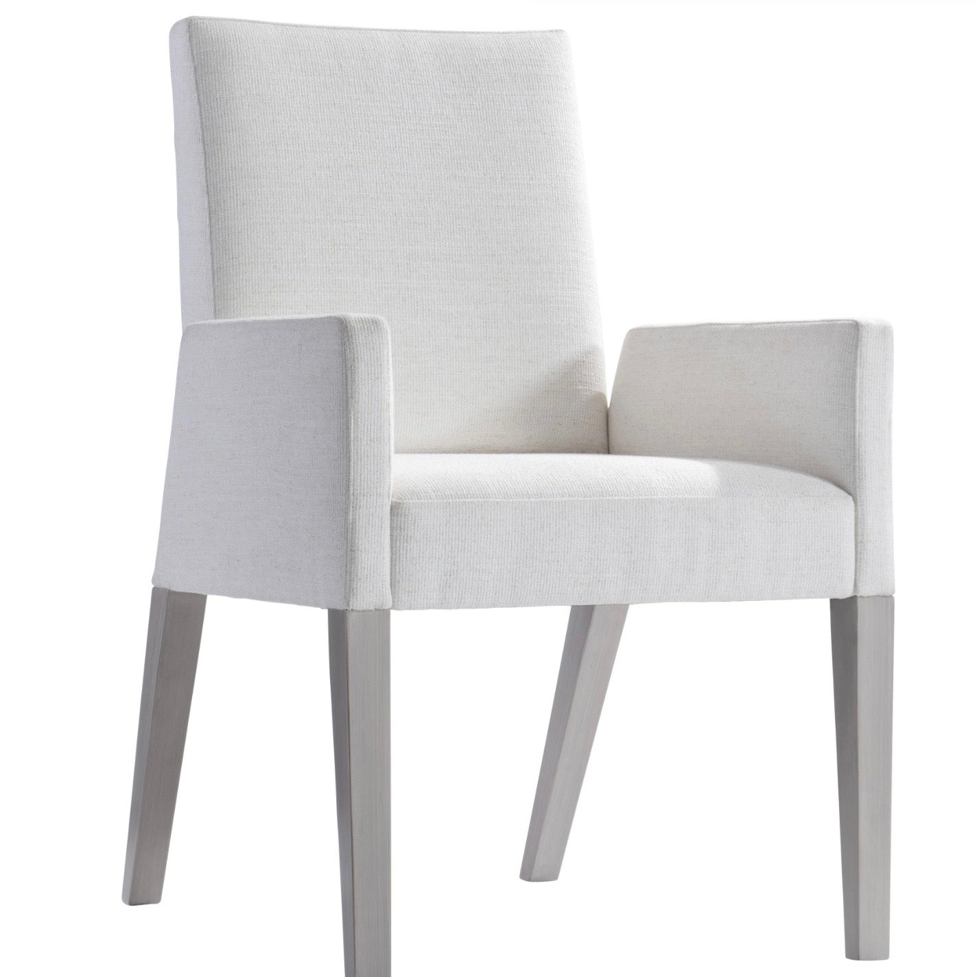 Bernhardt Stratum Collection Upholstered Dining Armchair ~ Mist Finish - Image 2