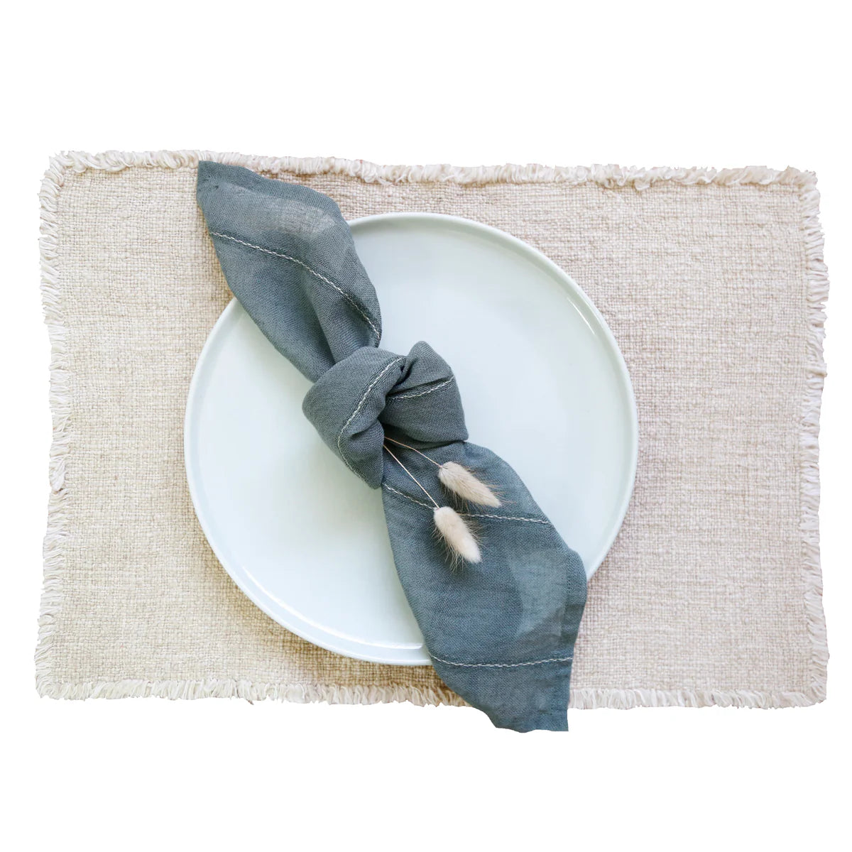 Pom Pom at Home Oakville Set of 4 Placemats ~ Available in 7 Colors ~ 13 x 19 - Image 1