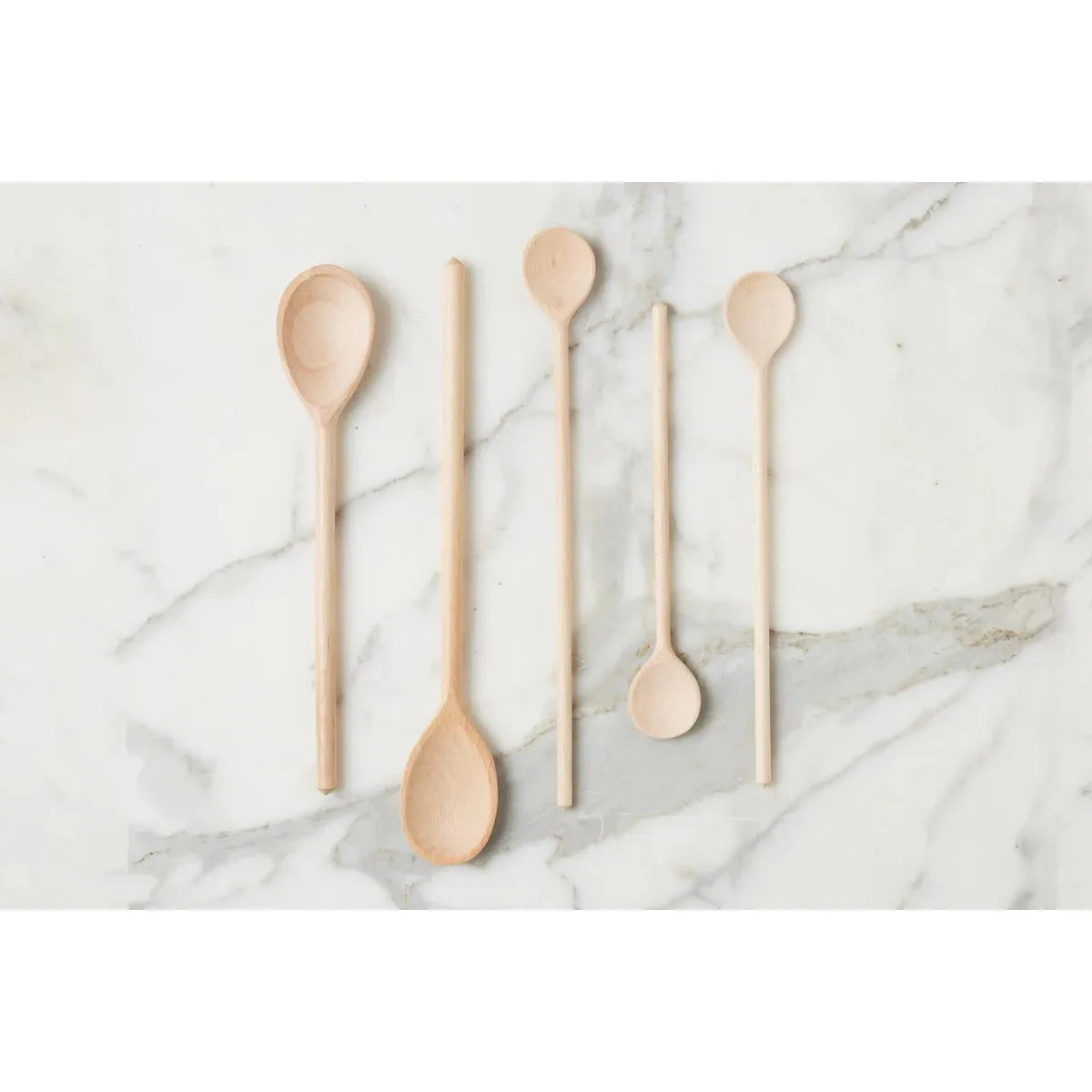 etúHOME Beechwood Cooking Spoons ~ Set Of 5 ~ IN-STORE PURCHASE ONLY - Image 3