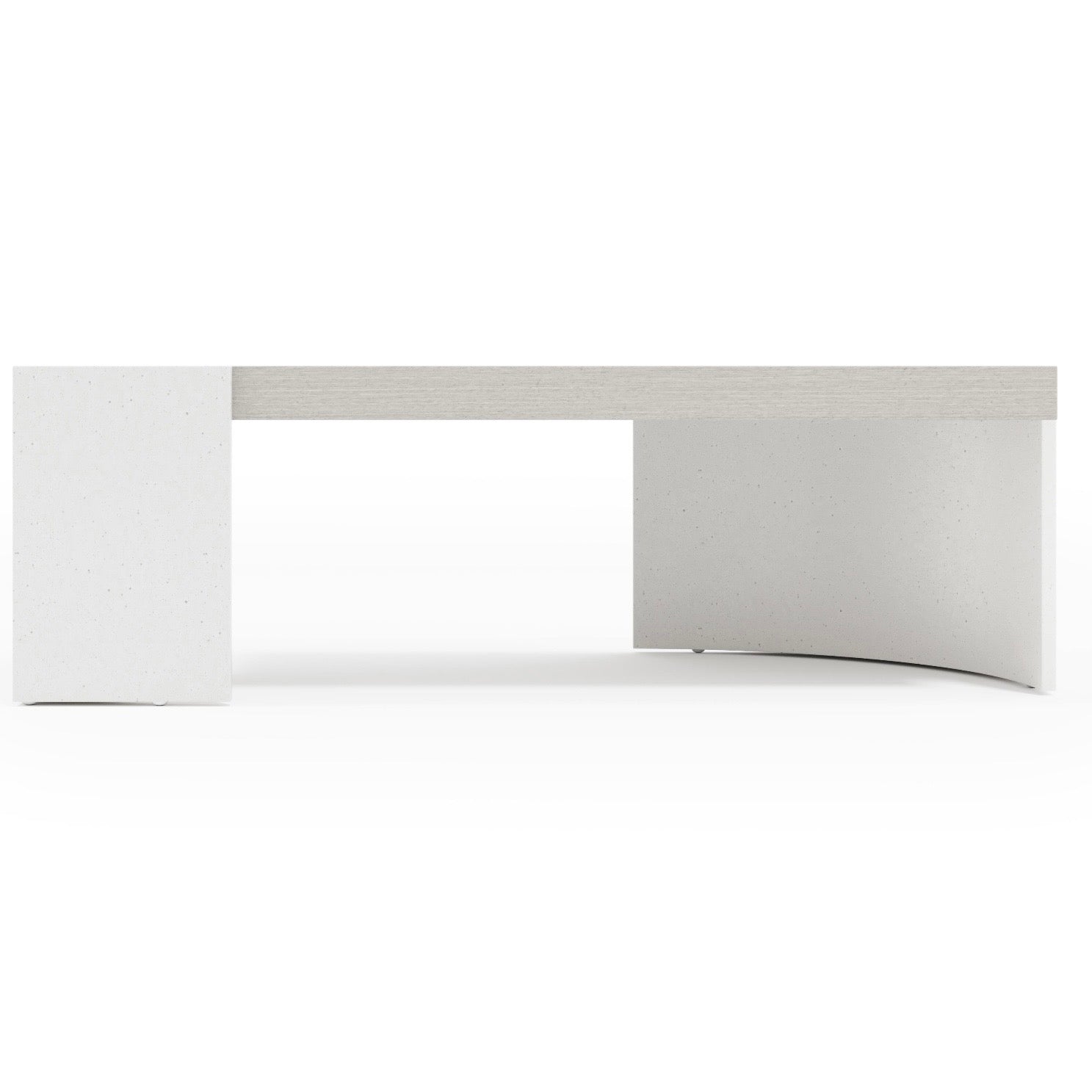 Bernhardt Stratum Collection Cocktail Table ~ Mist Finish with Fossil Faux Stone - Image 3