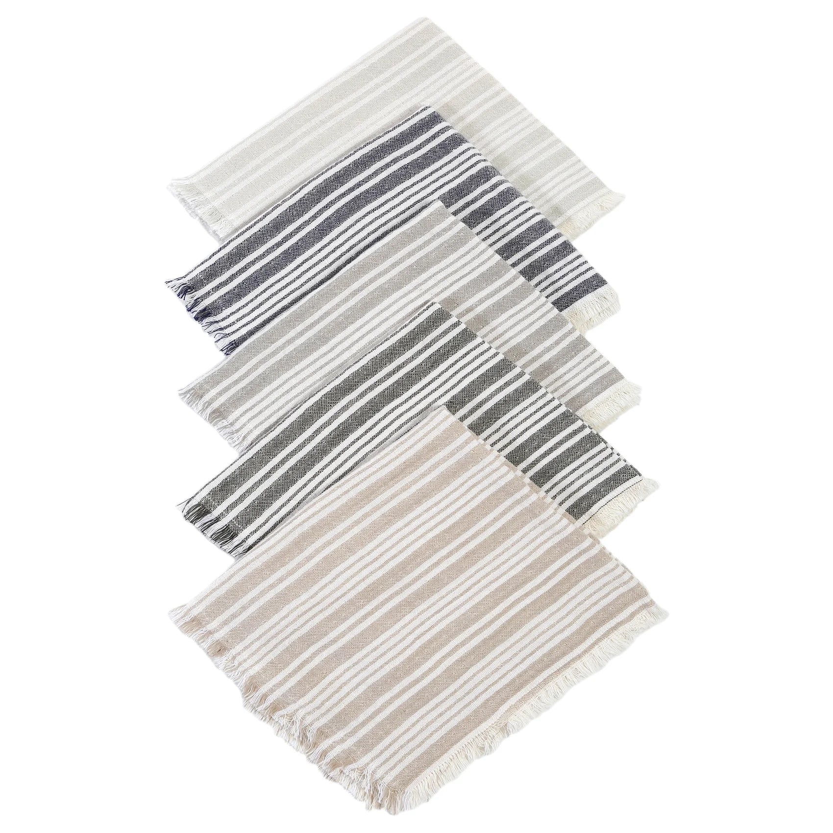 Pom Pom at Home Yountville Set of 4 Striped Napkins ~ Available in 5 Colors - Image 1