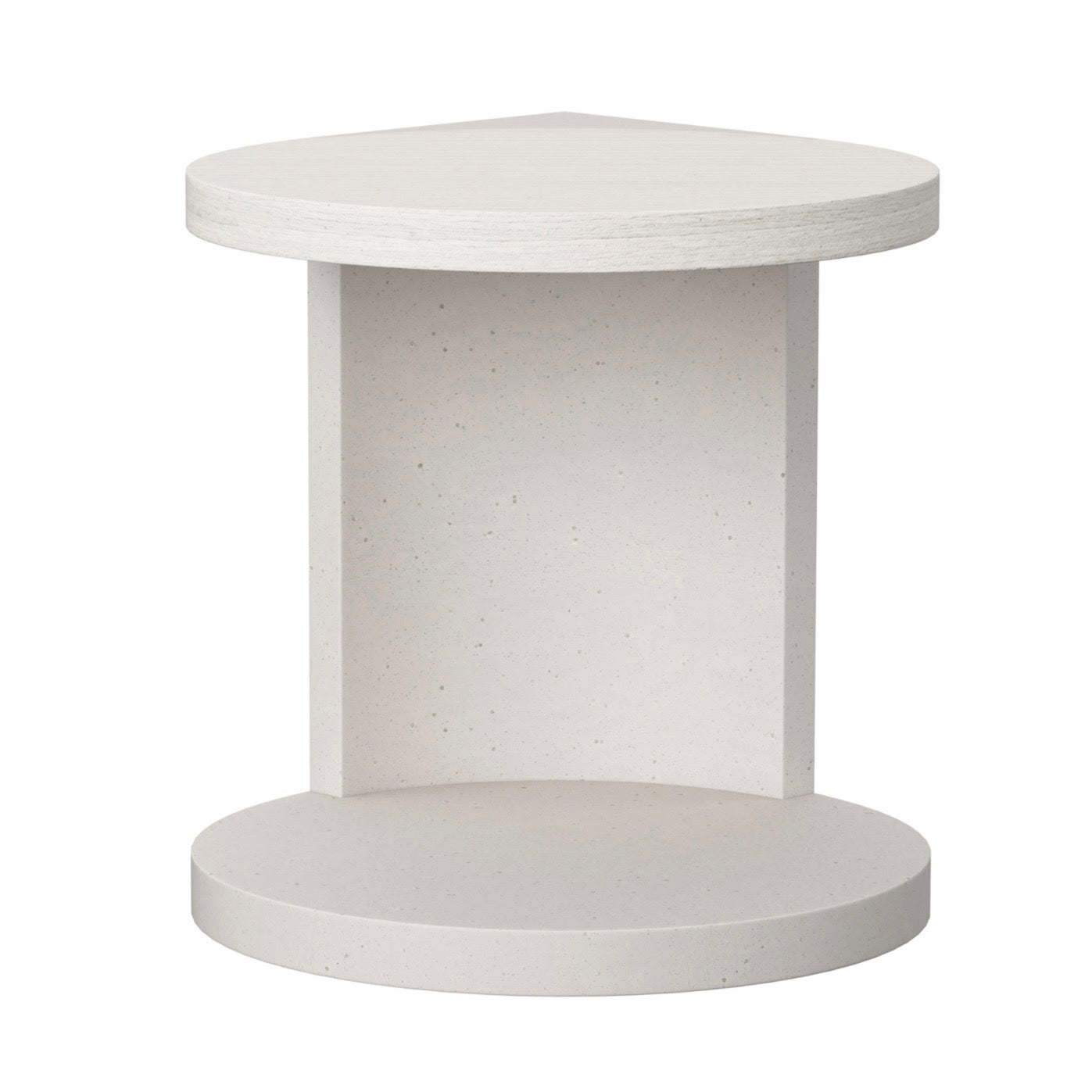 Bernhardt Stratum Collection Round Side Table ~ Mist Finish - Image 1