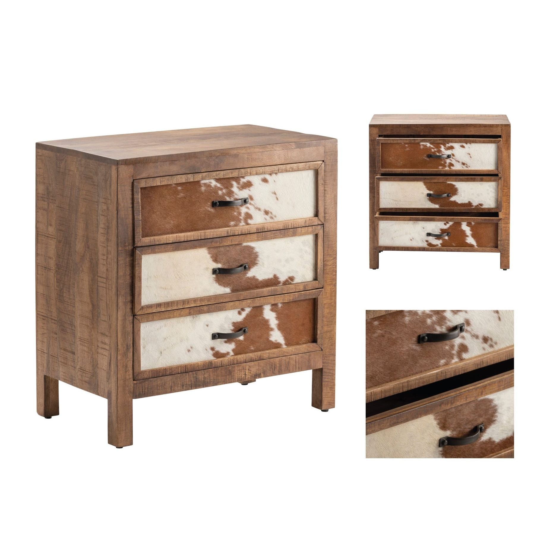 Crestview Collection Ft. Worth Cowhide Chest - Image 2