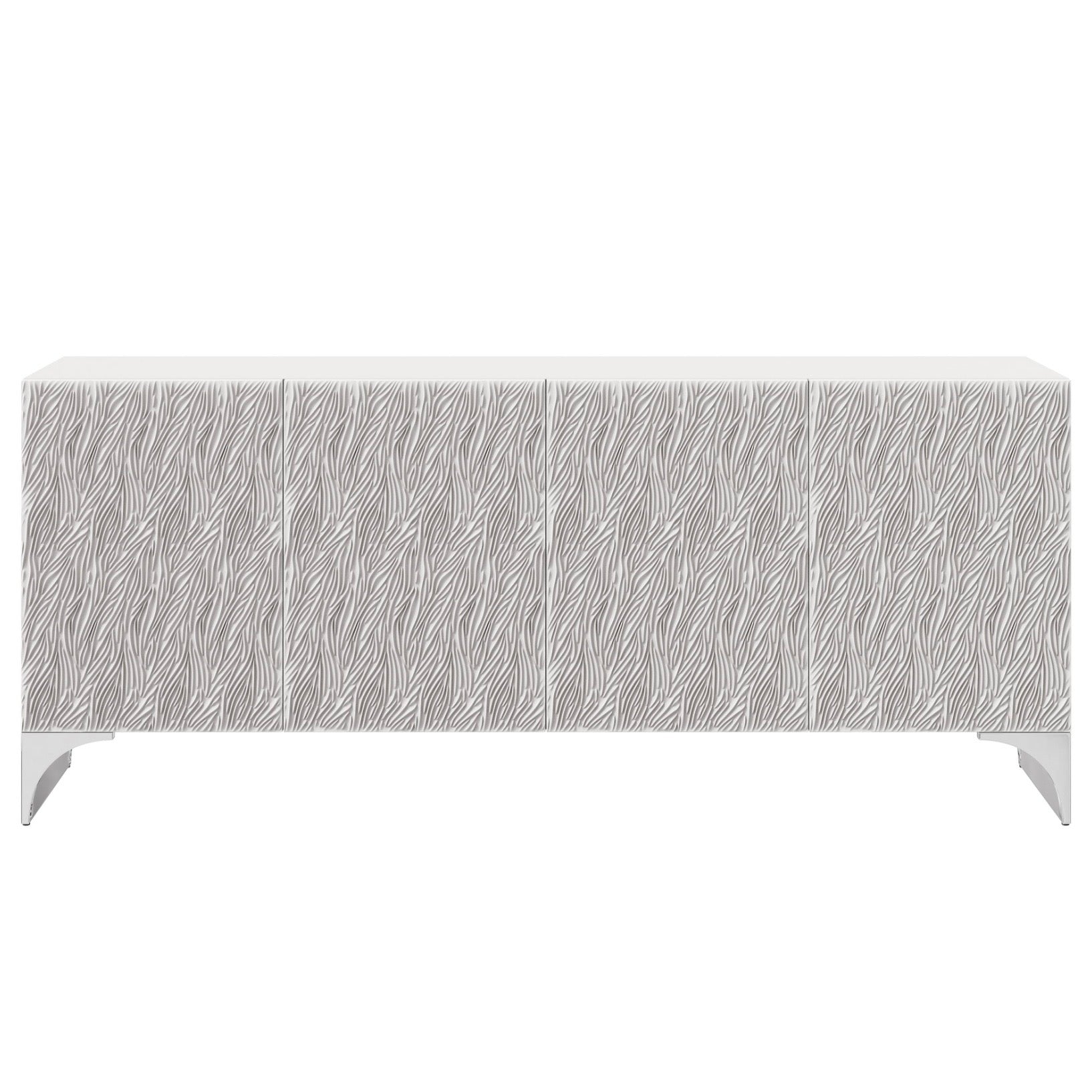 Bernhardt Stratum Collection Entertainment Credenza ~ Fossil Faux Stone Finish - Image 2