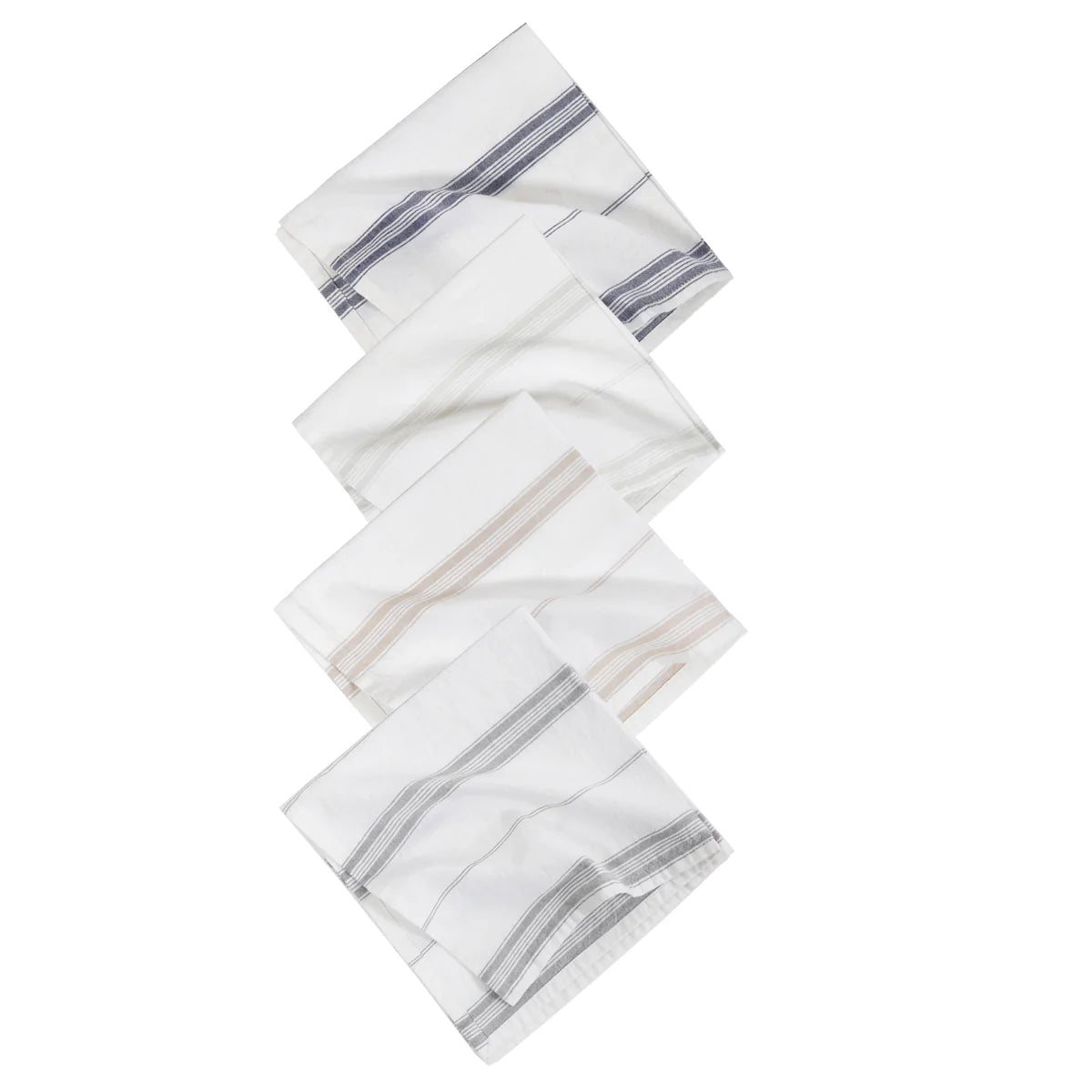 Pom Pom at Home Cambria Set of 4 Striped Napkins ~ Available in 4 Colors - Image 1