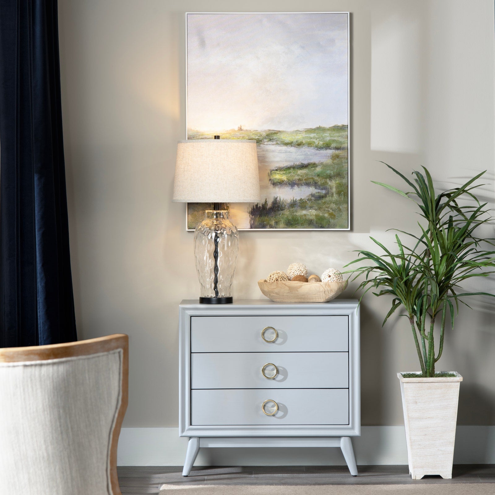 Crestview Collection Pomeroy Powder Blue Chest - Image 1
