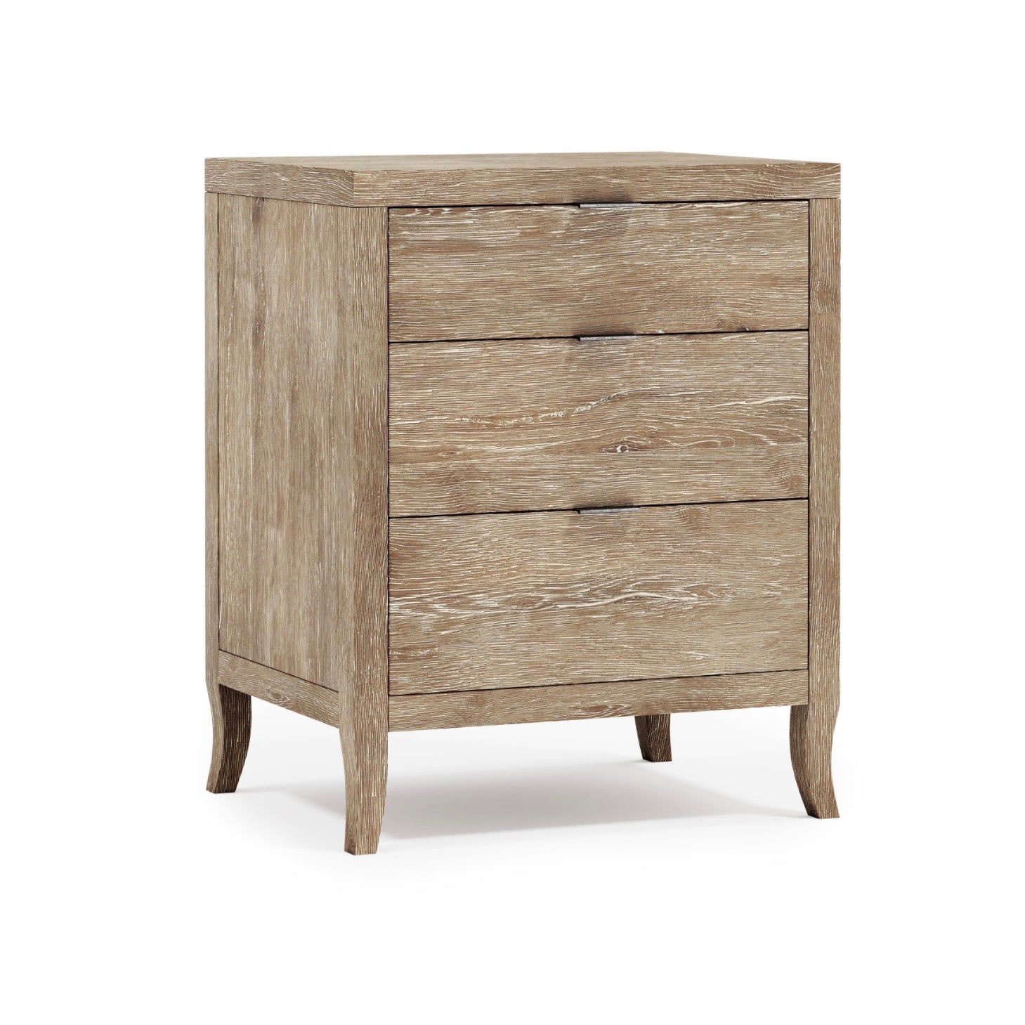 Bernhardt Tribeca Collection Three Drawer Nightstand ~ Aurum Finish