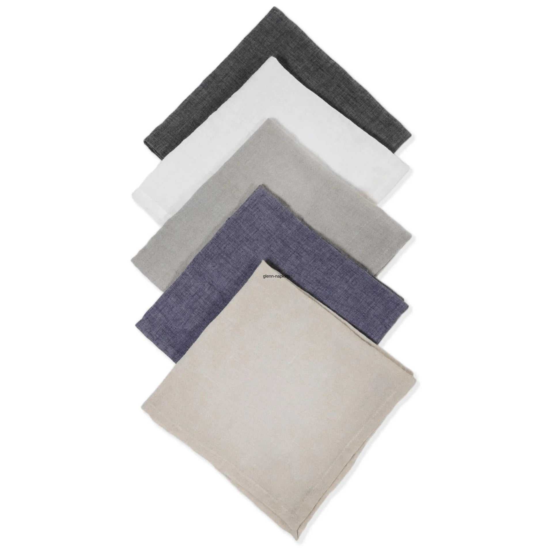 Pom Pom at Home Glenn Set of 4 Napkins ~ Available in 5 Colors - Image 1