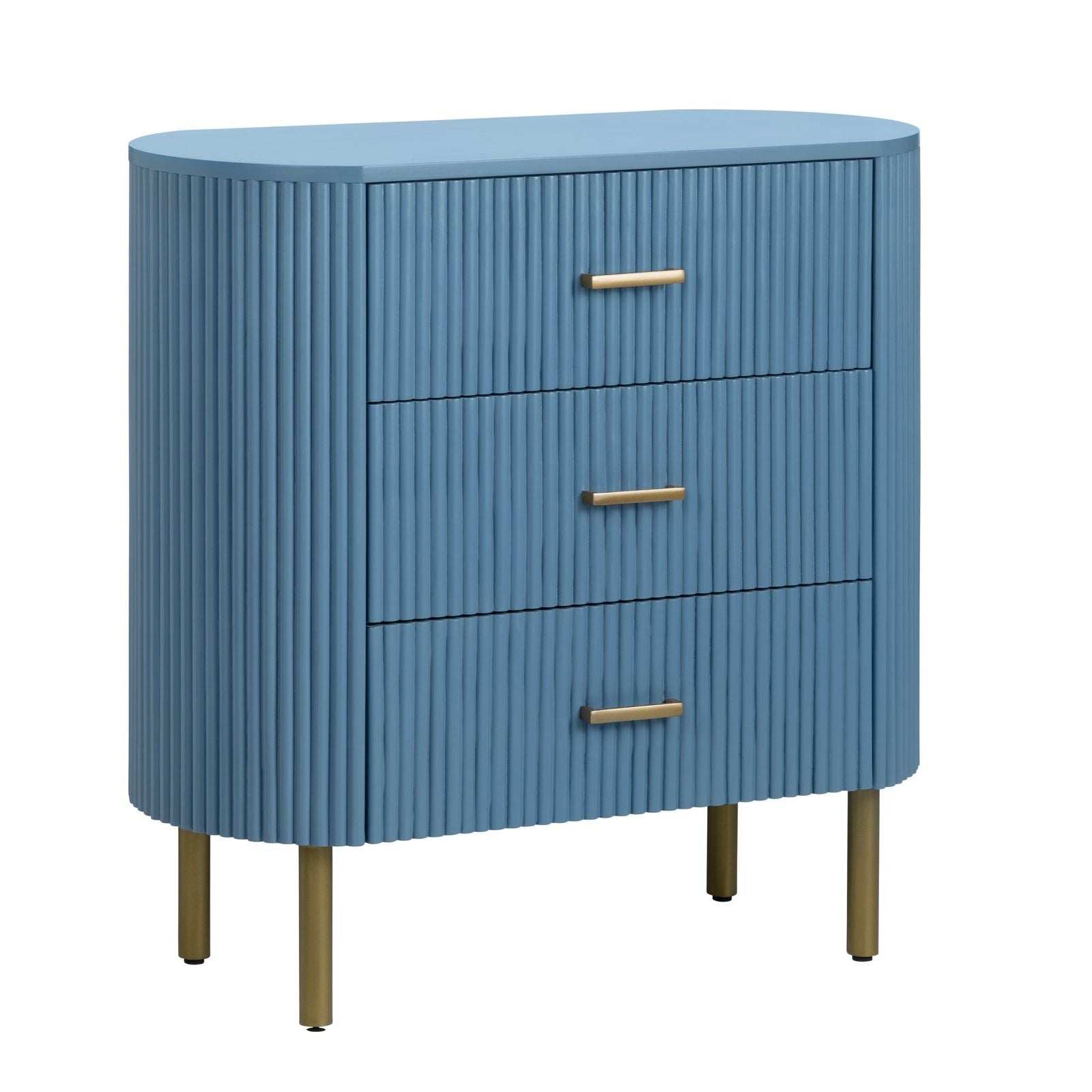 Crestview Collection Astoria Blue Three Drawer Chest - Image 1