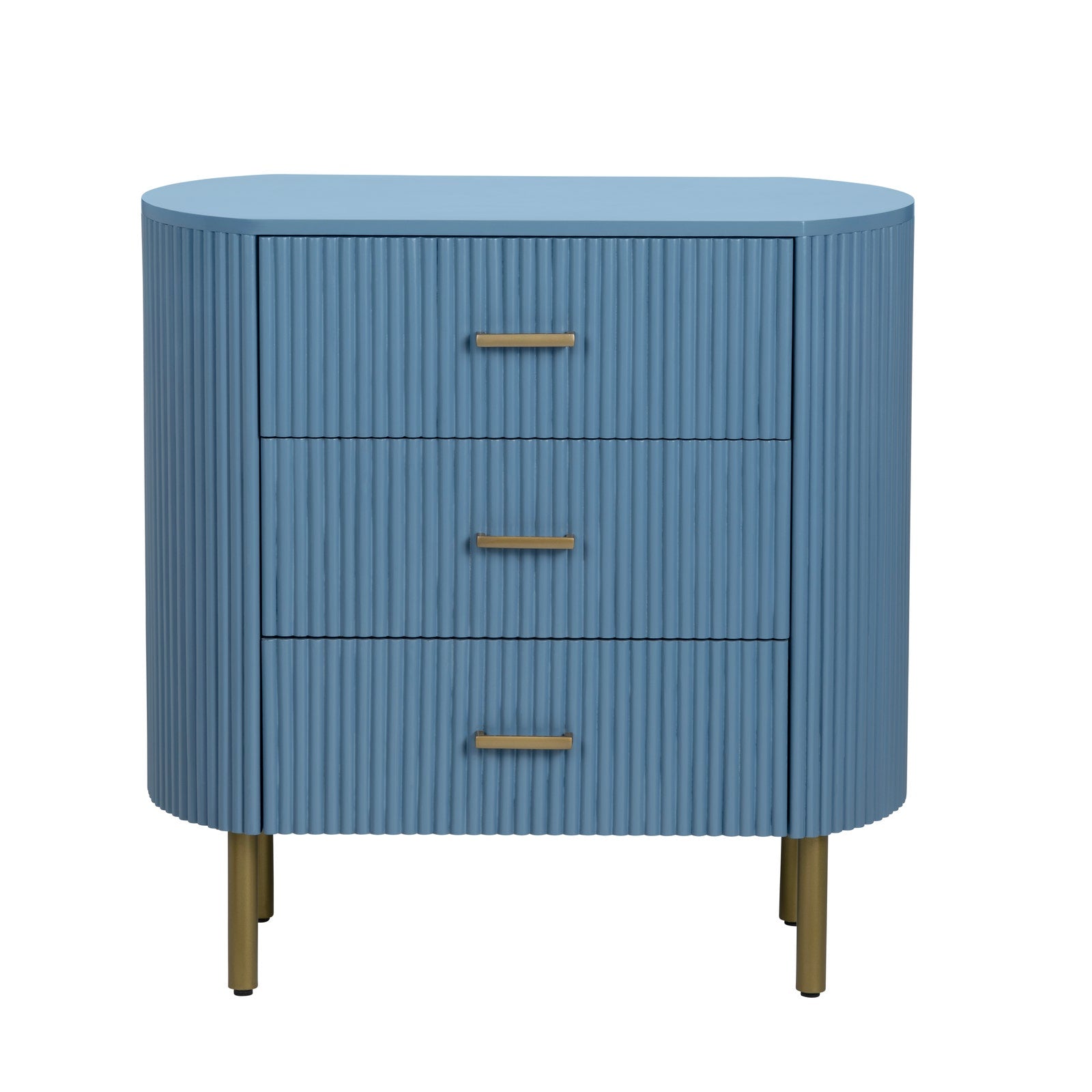 Crestview Collection Astoria Blue Three Drawer Chest - Image 2