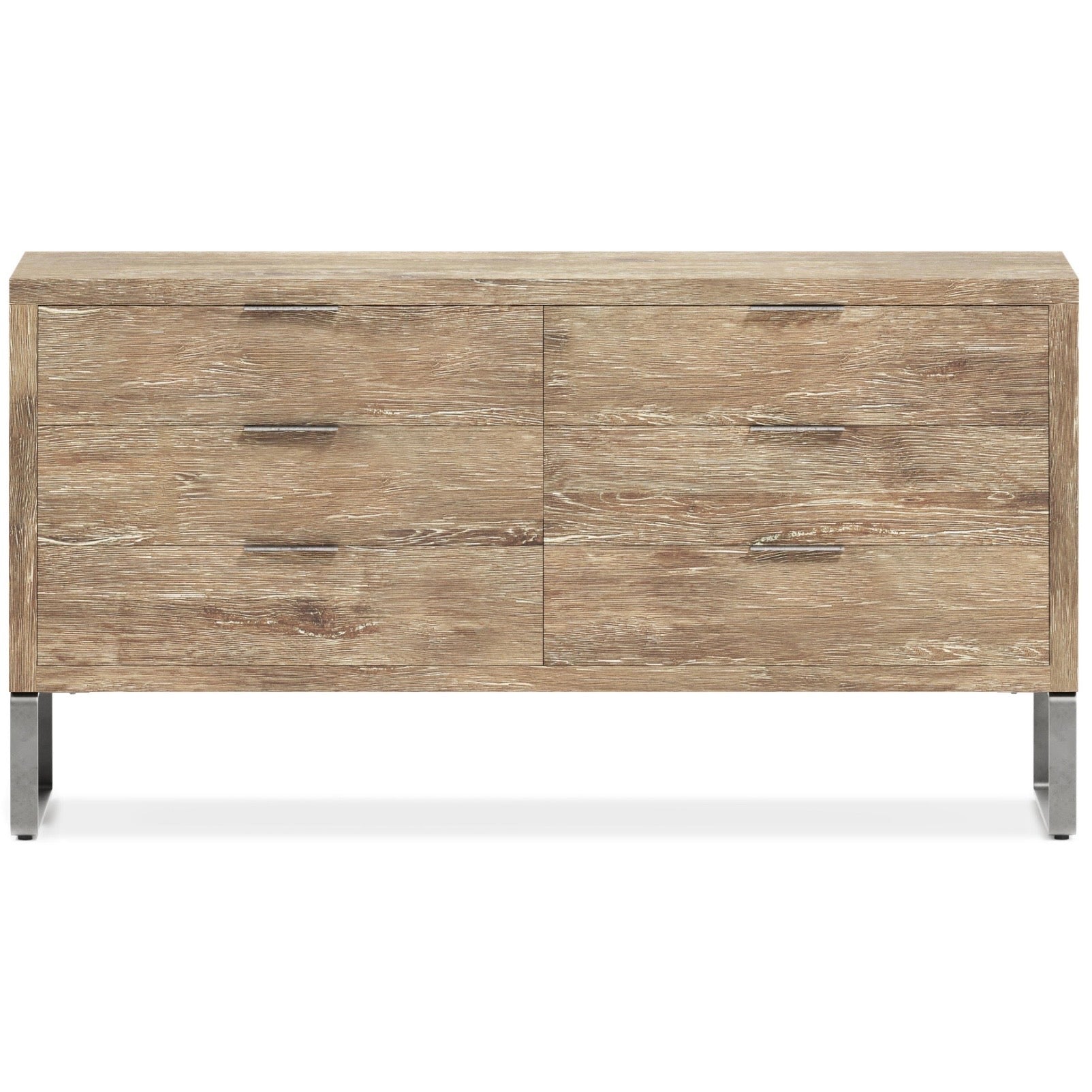 Bernhardt Tribeca Collection Six Drawer Dresser With Metal Base ~ Aurum Finish - Image 3