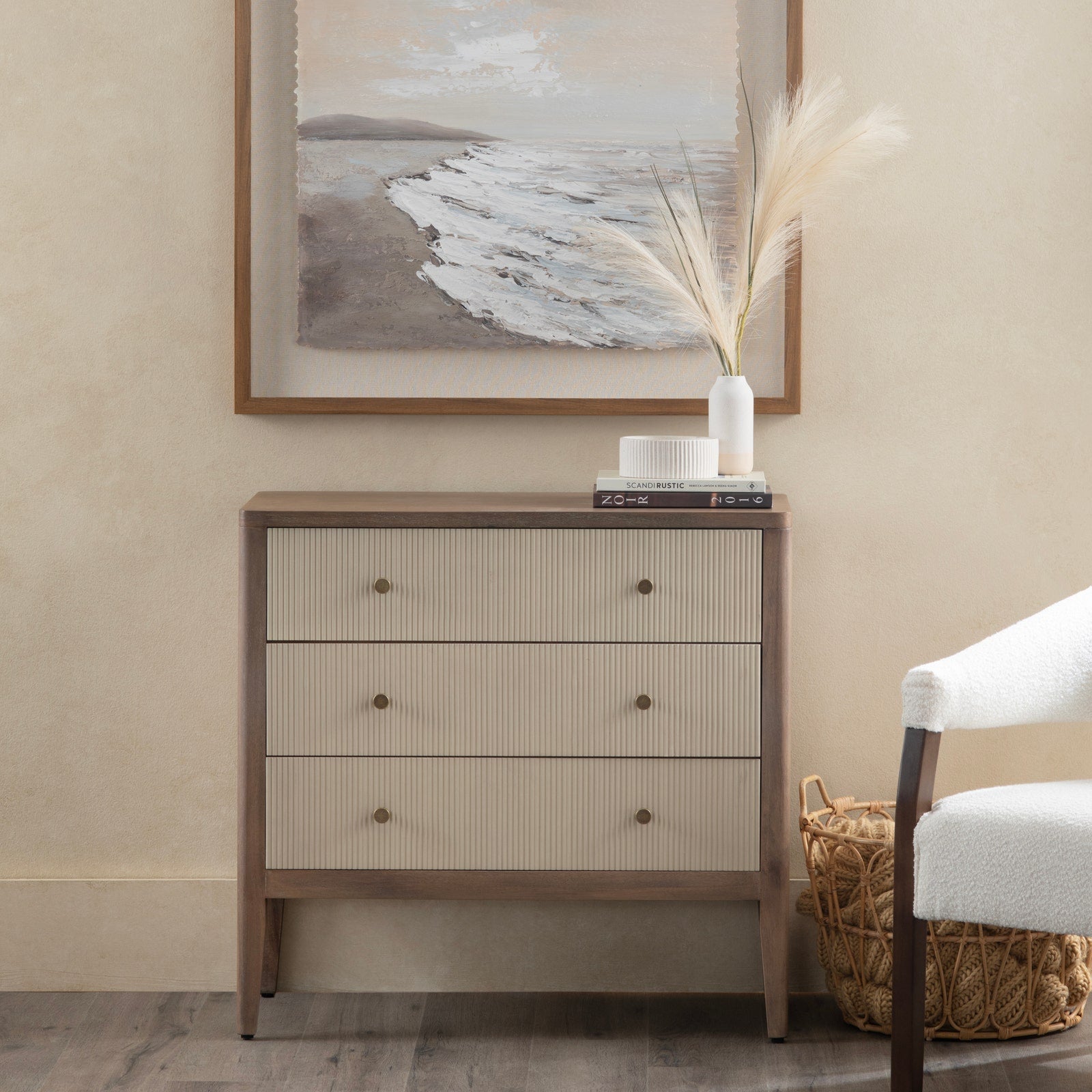 Crestview Collection Montclair Three Drawer Chest - Image 1