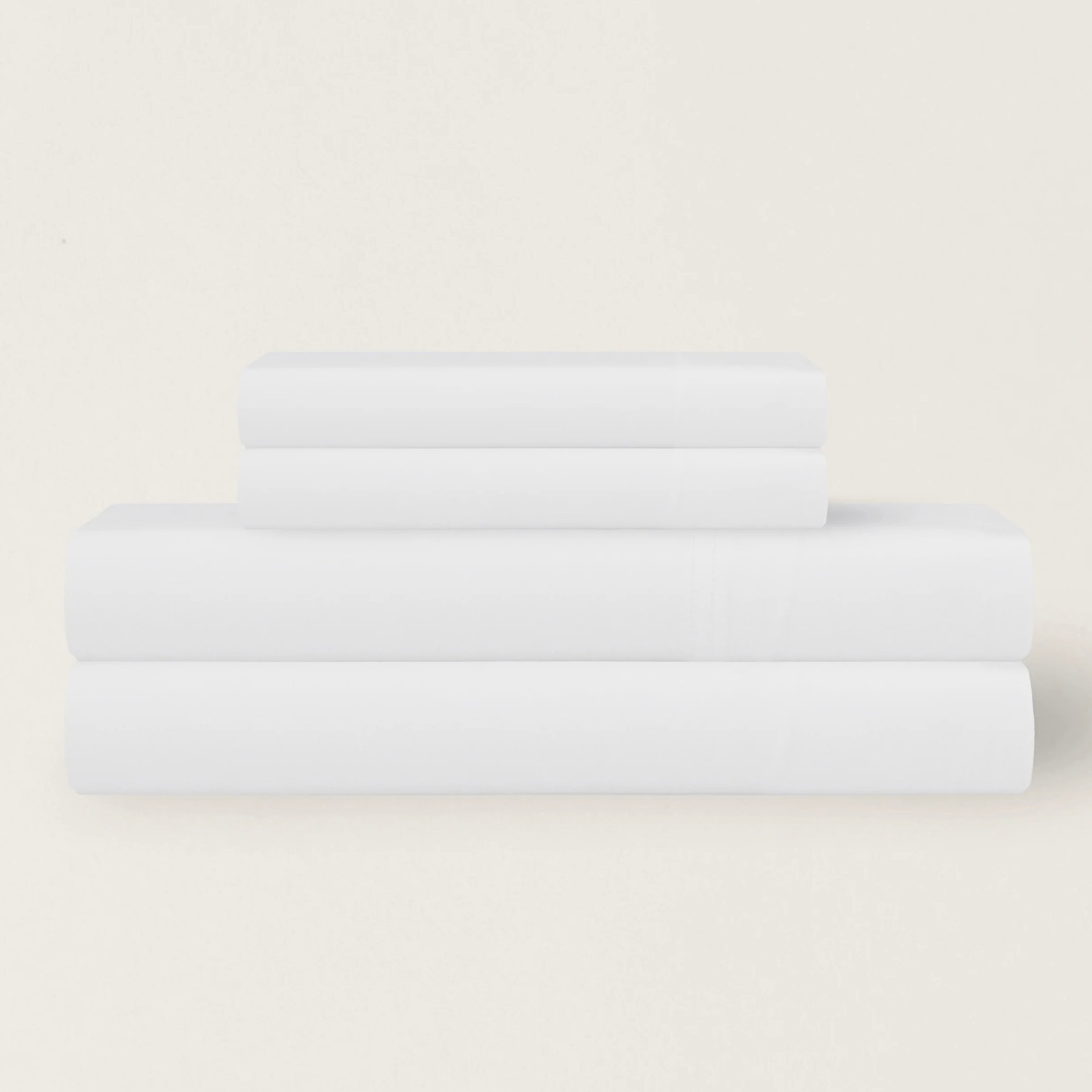 Barefoot Dreams Washed Bamboo Sheet Set  ~ White ~ Available in Full, Queen, King and Cal King Sizes - Image 2