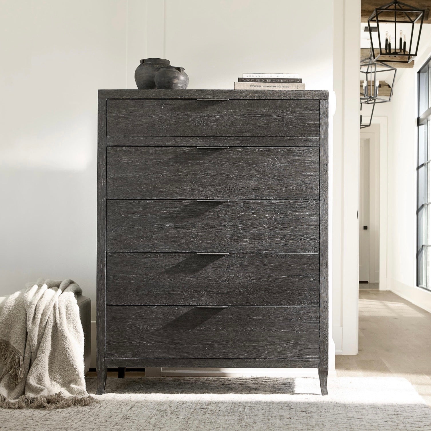 Bernhardt Tribeca Collection Tall Drawer Chest ~ Tadon Finish