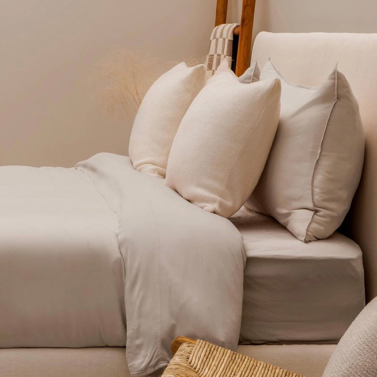Barefoot Dreams Washed Bamboo Sheet Set  ~ Dune ~ Available in Full, Queen, King and Cal King Sizes