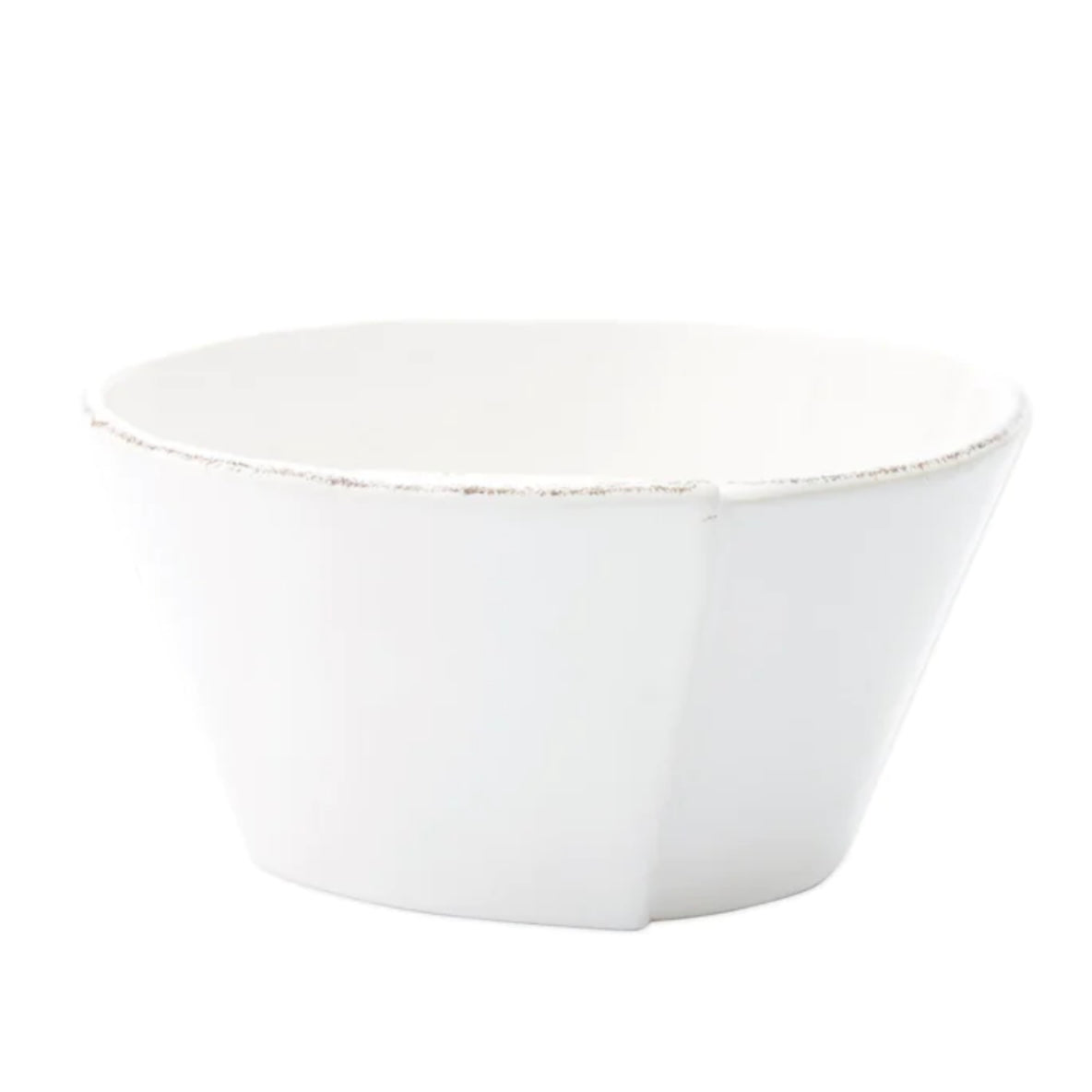 Vietri Lastra White Stacking Cereal Bowl ~ Handcrafted Italian Stoneware - Image 2