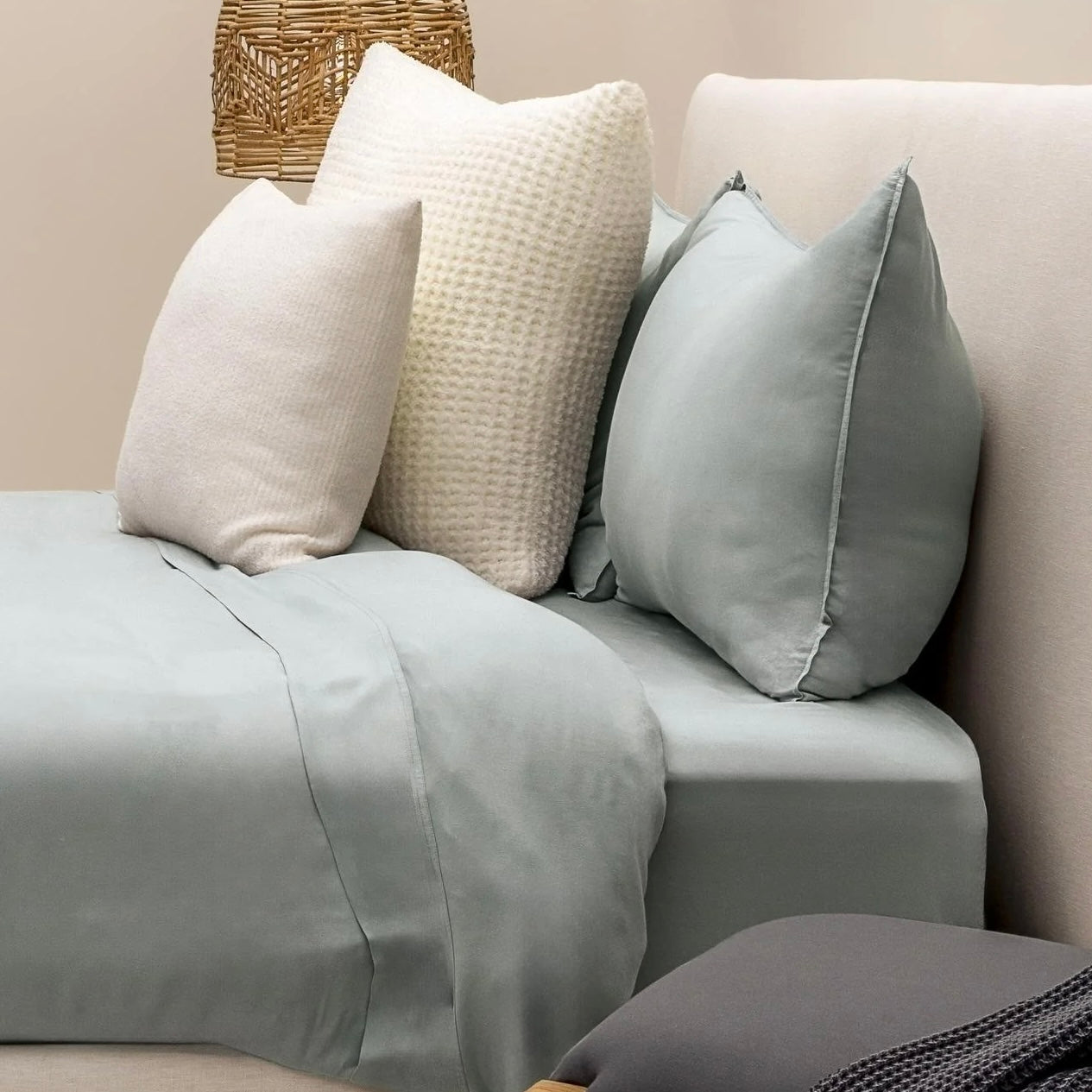 Barefoot Dreams Washed Bamboo Sheet Set  ~ Succulent ~ Available in Full, Queen, King and Cal King Sizes