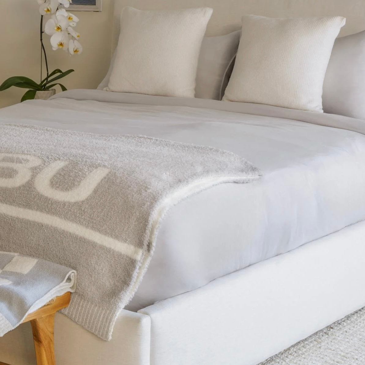 Barefoot Dreams Washed Bamboo Duvet Cover ~ Malibu Mist ~ Available in Queen and King Sizes