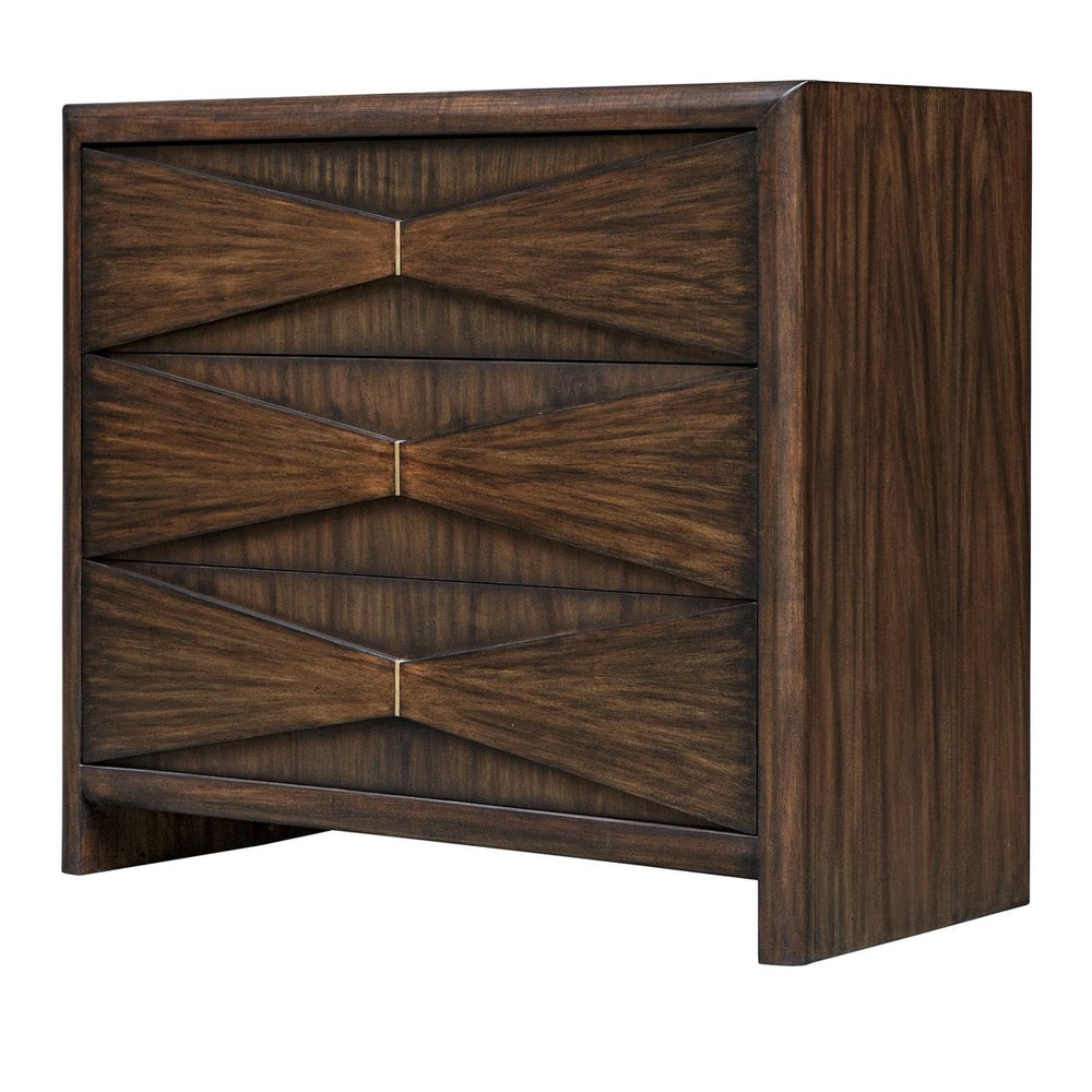 Uttermost Bowtie Deep Whisky Finish ~ 3- Drawer Chest - Image 1