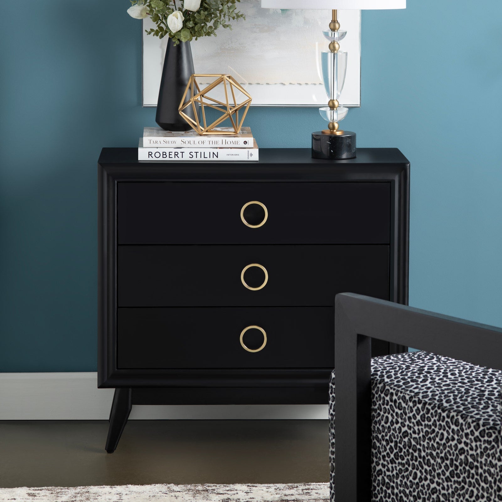Crestview Collection Pomeroy Black Chest - Image 1