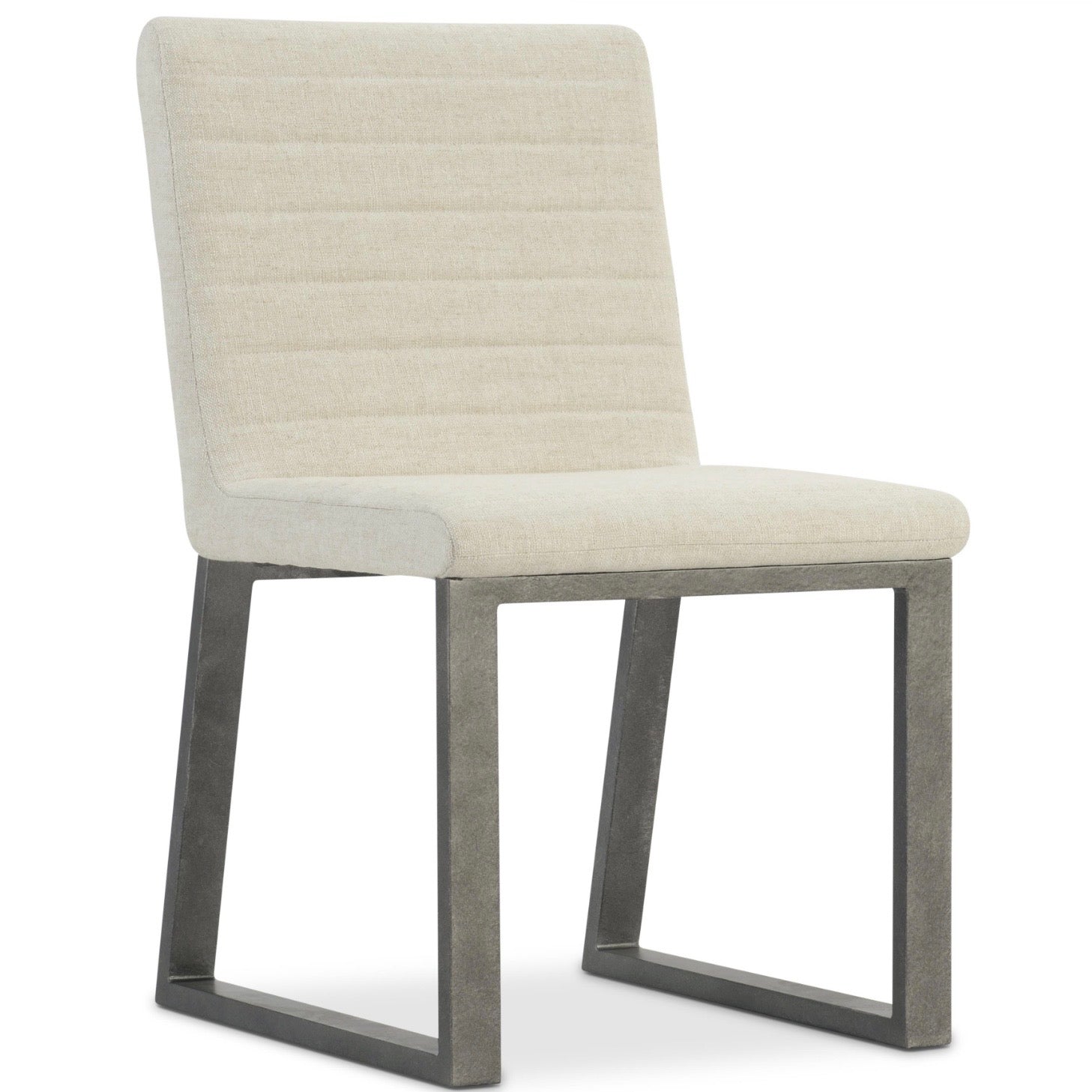 Bernhardt Tribeca Collection Side Chair With Aluminum Textured Base - Image 2