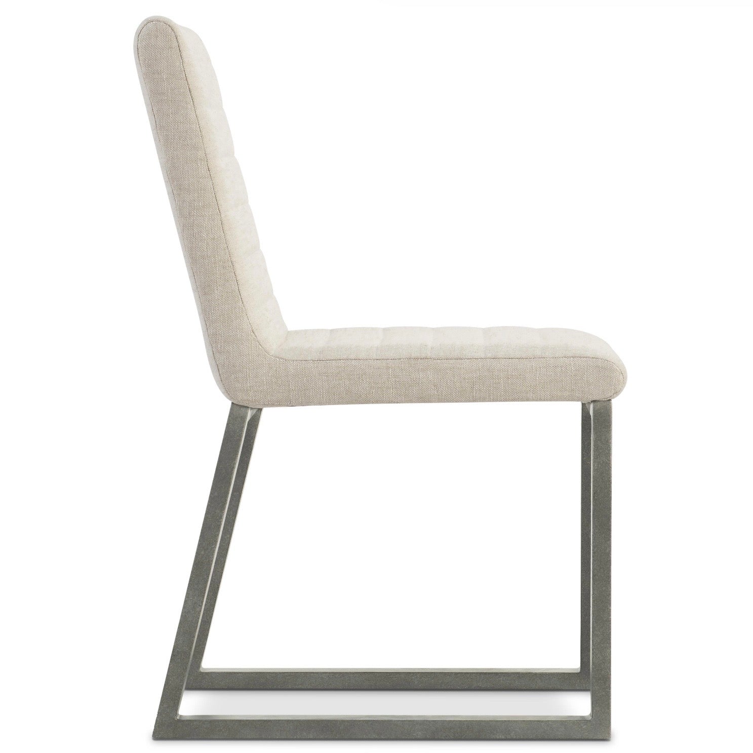 Bernhardt Tribeca Collection Side Chair With Aluminum Textured Base - Image 3