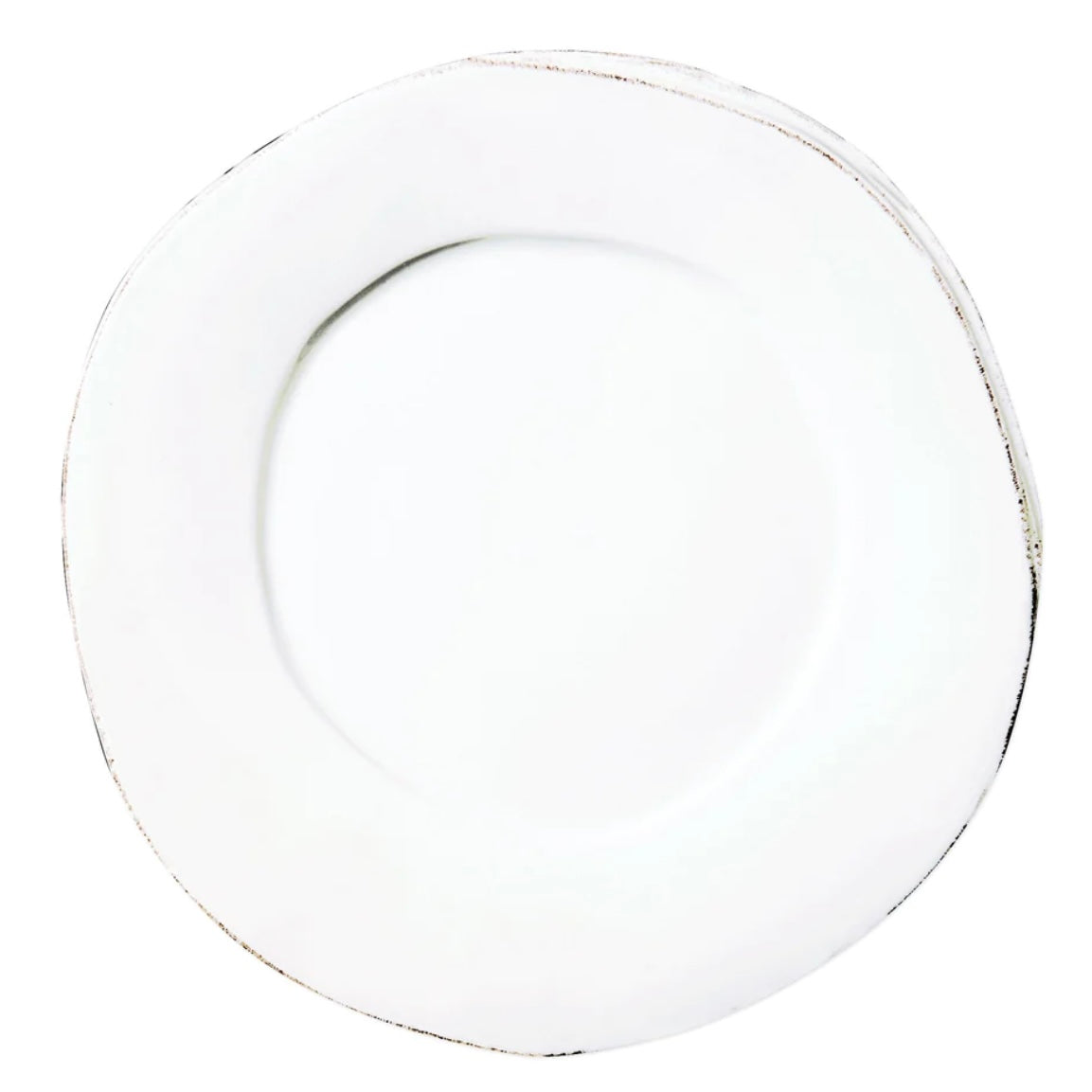 Vietri Lastra White European Dinner Plate 10.5” ~ Handcrafted Italian Stoneware - Image 2