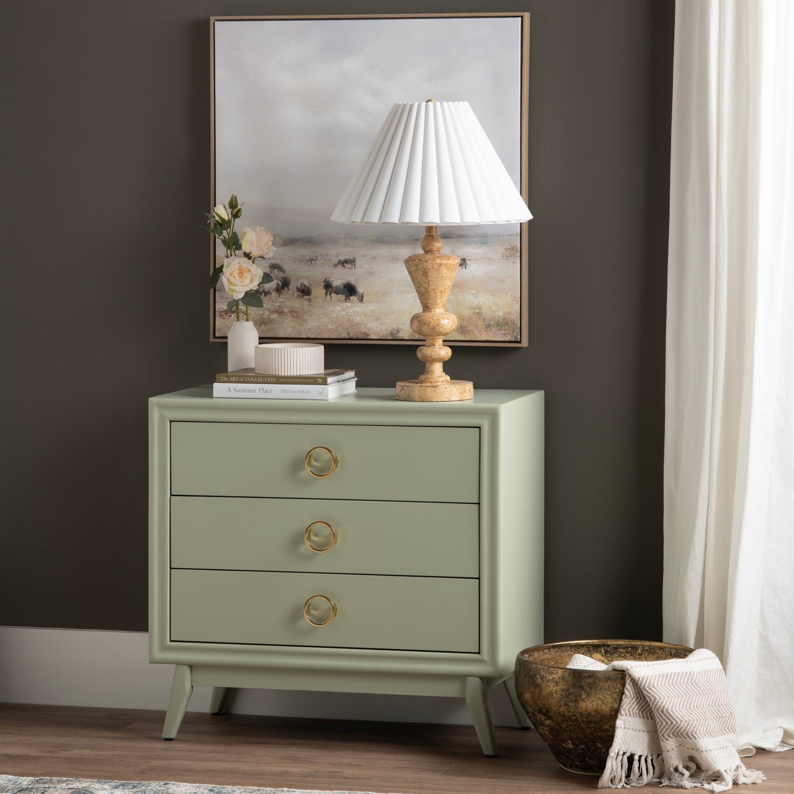 Crestview Collection Pomeroy Sage Chest - Image 2