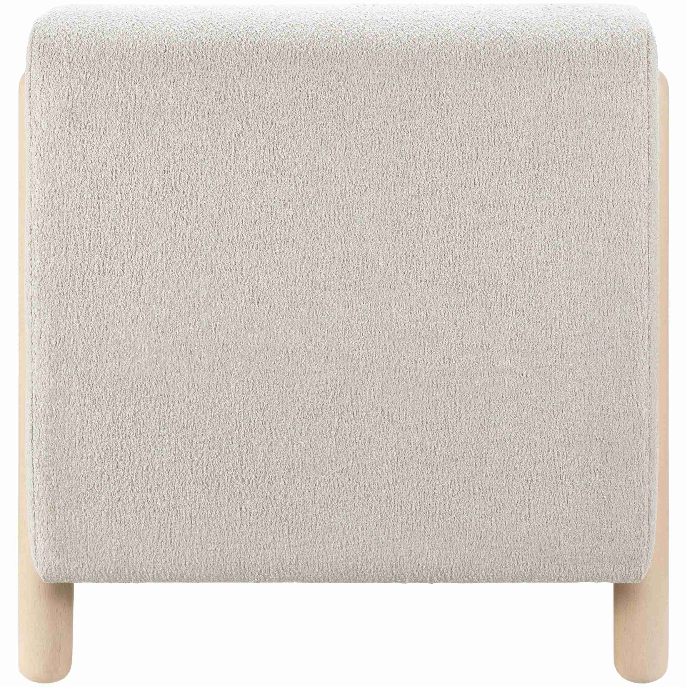 Surya Kenwood Modern Low Profile Accent Chair With Wood Legs - Image 3