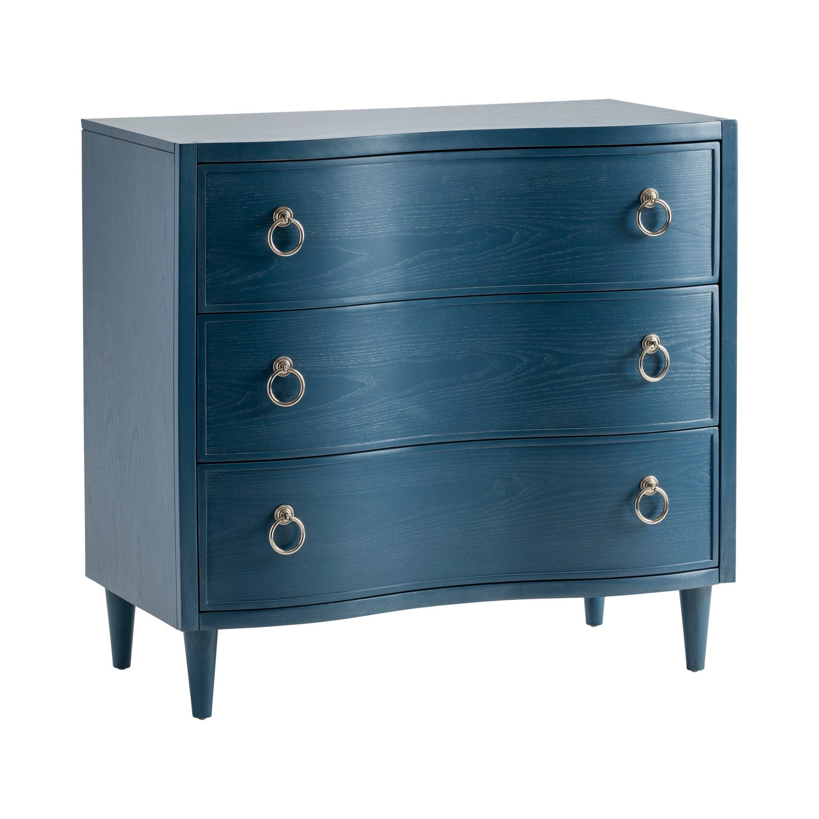 Crestview Collection Delray Blue 3 Drawer Chest - Image 1