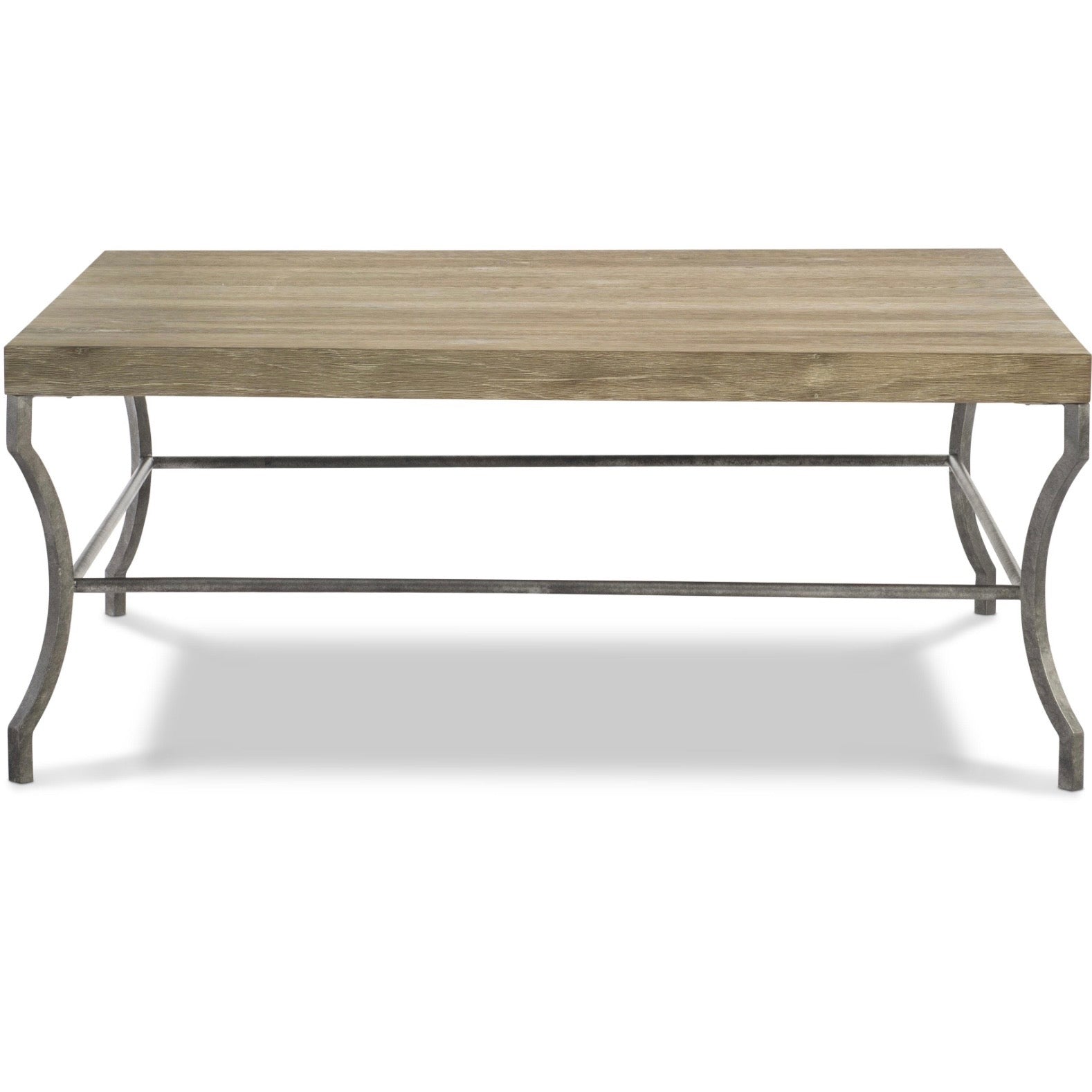 Bernhardt Tribeca Collection Square Cocktail Table ~ Aurum Finish with Textured Steel Base - Image 2