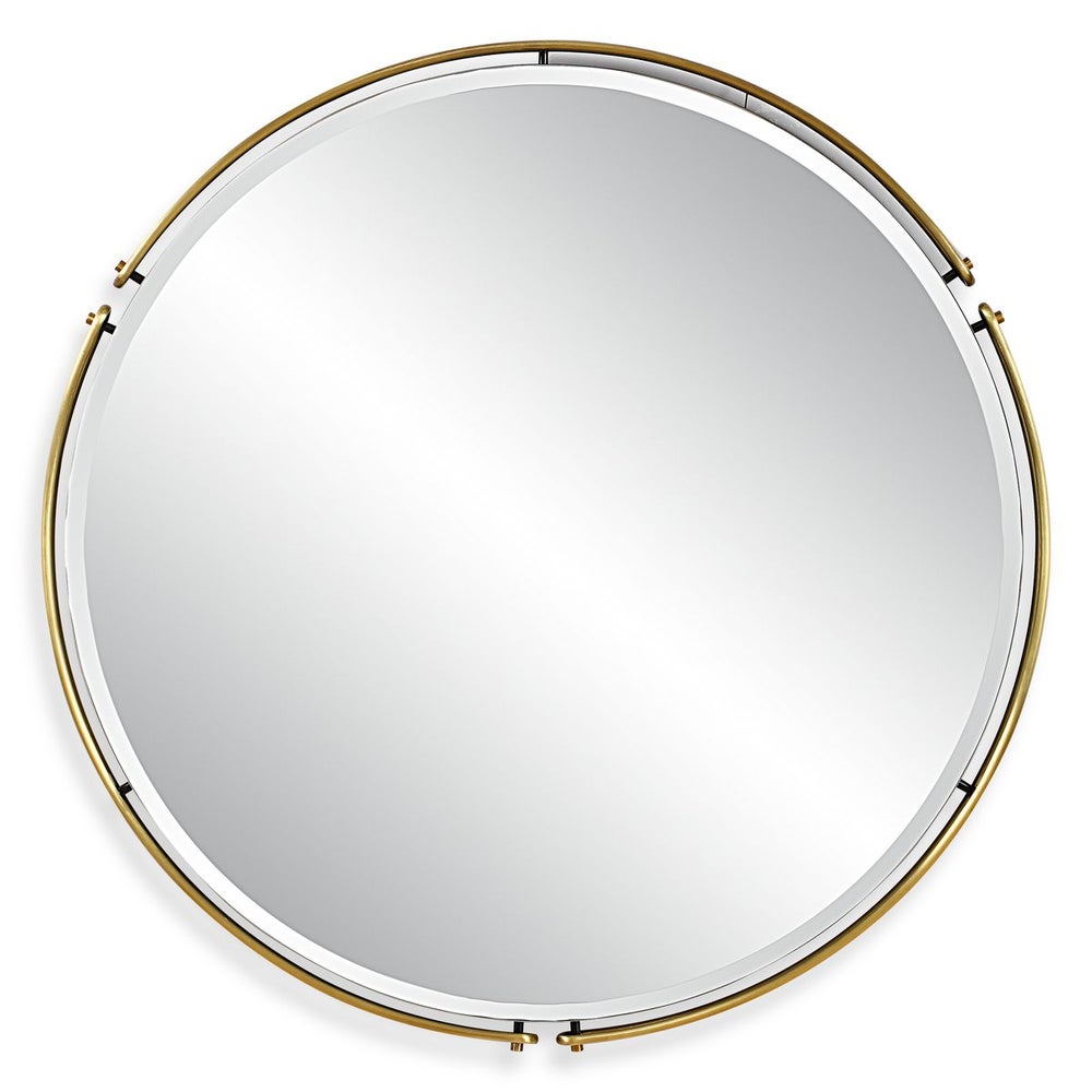 Uttermost Wesley Decorative Double Iron Bands Round Mirror - Image 3