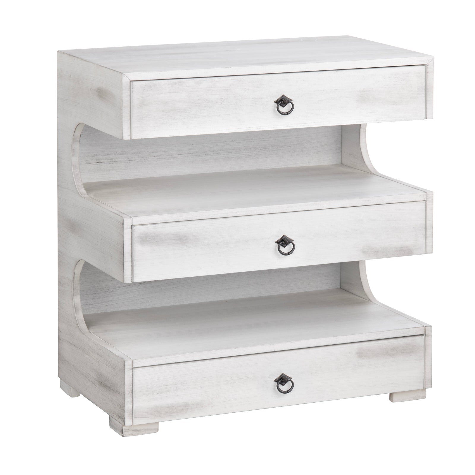 Crestview Collection Annapolis Light Gray 3 Drawer Chest - Image 1