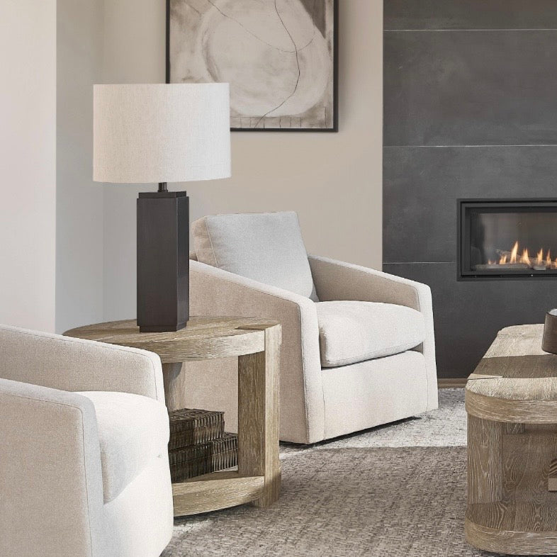 Bernhardt Tribeca Collection Round Side Table ~ Aurum Finish - Image 2