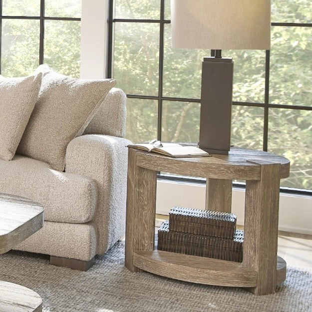 Bernhardt Tribeca Collection Round Side Table ~ Aurum Finish - Image 1