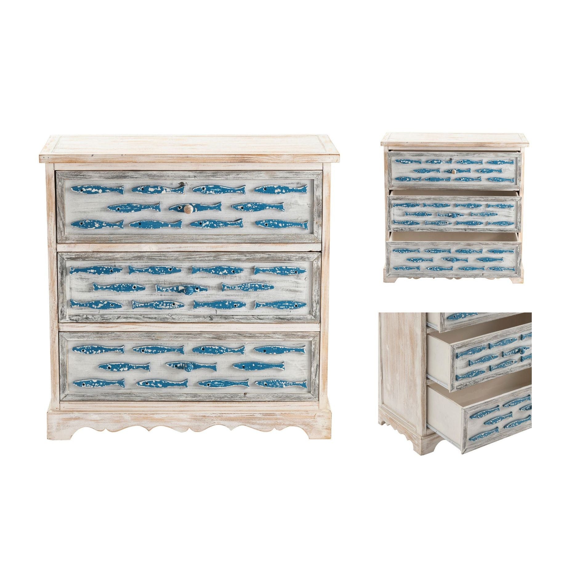 Crestview Collection Upstream Coastal Chest - Image 3
