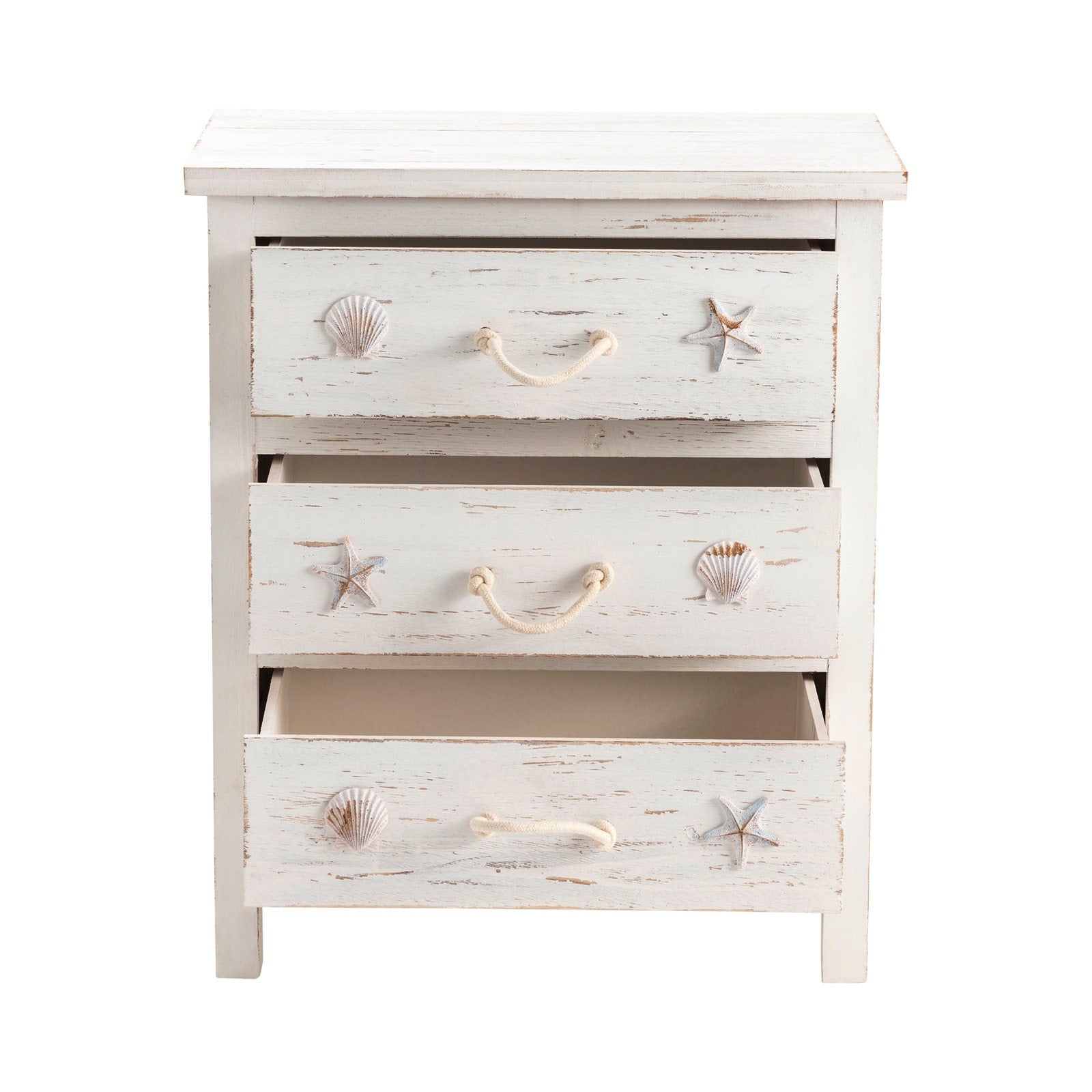 Crestview Collection Seaside Coastal 3 Drawer Chest - Image 3