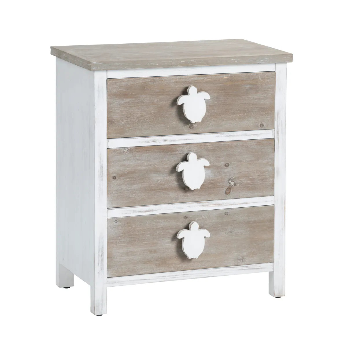 Crestview Collection Kona Beach Coastal Three Drawer Chest - Image 1
