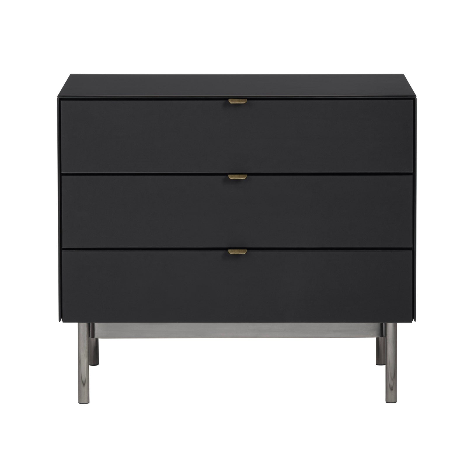 Crestview Collection Stratton Black Three Drawer Chest - Image 3