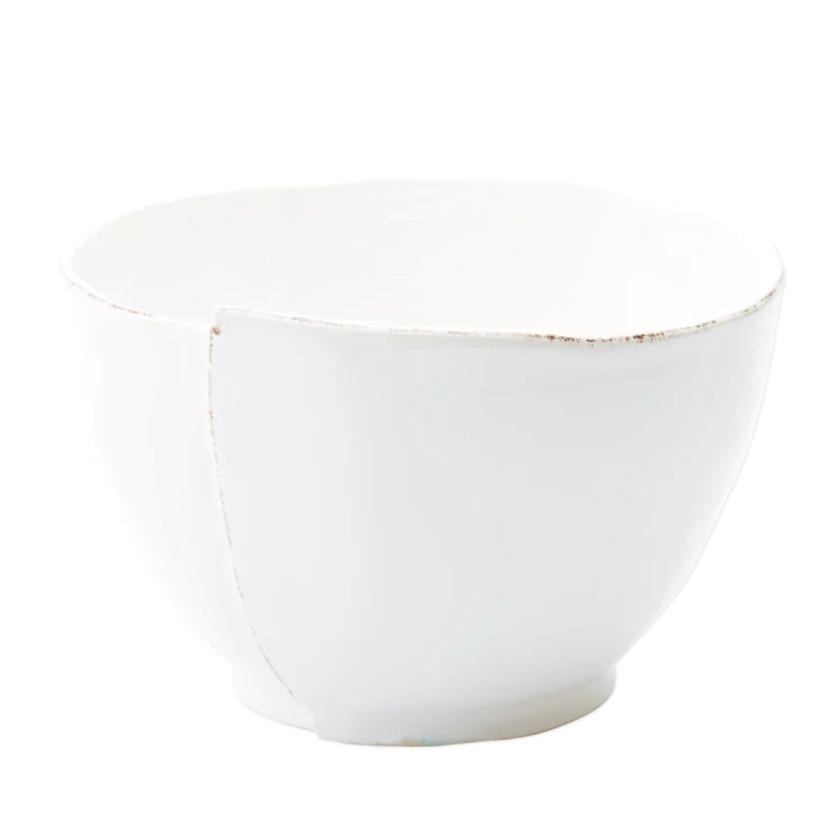 Vietri Lastra White Deep Serving Bowl ~ Handcrafted Italian Stoneware - Image 1
