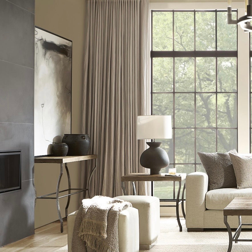 Bernhardt Tribeca Collection Console Table ~ Aurum Finish with Textured Steel Base - Image 2